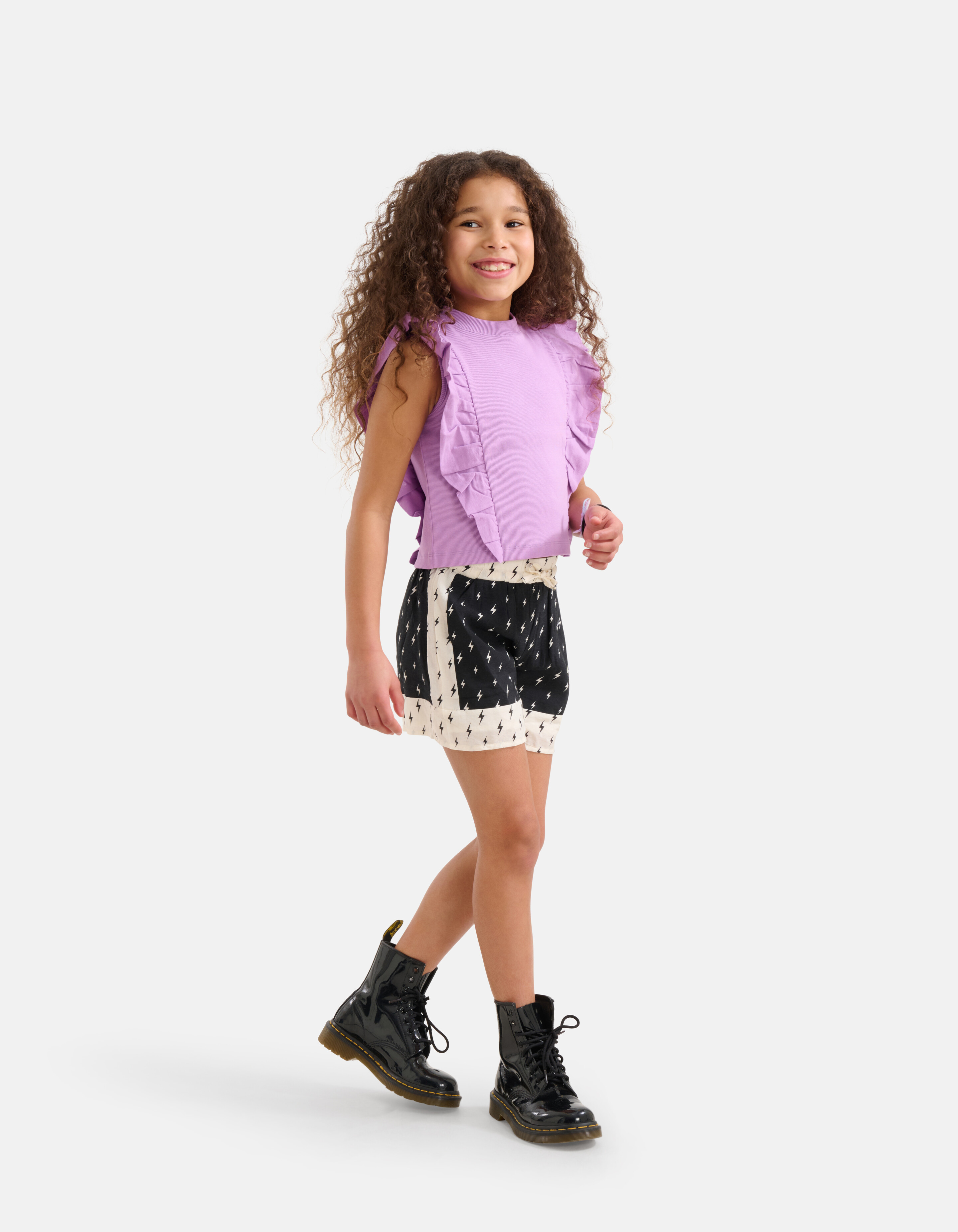 Ruffle Top Lichtpaars SHOEBY GIRLS