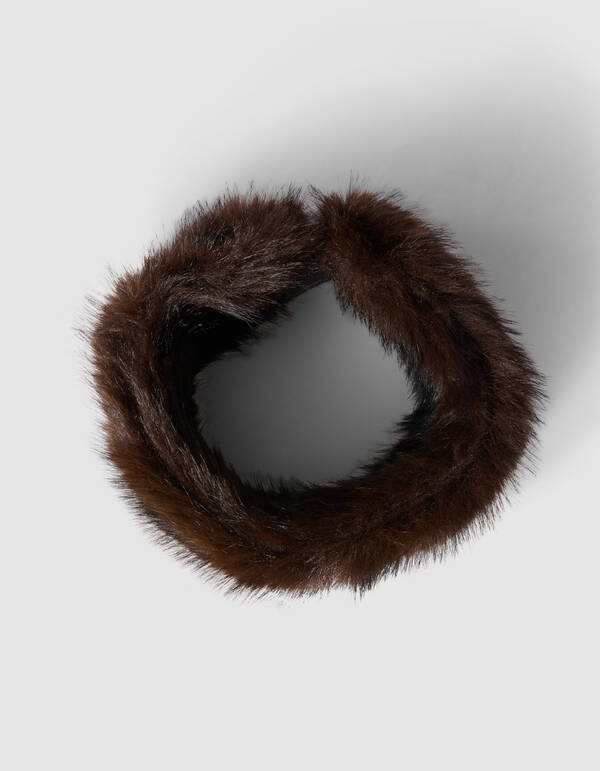 Faux Fur Haarband Donkerbruin By Lonneke SHOEBY ACCESSOIRES