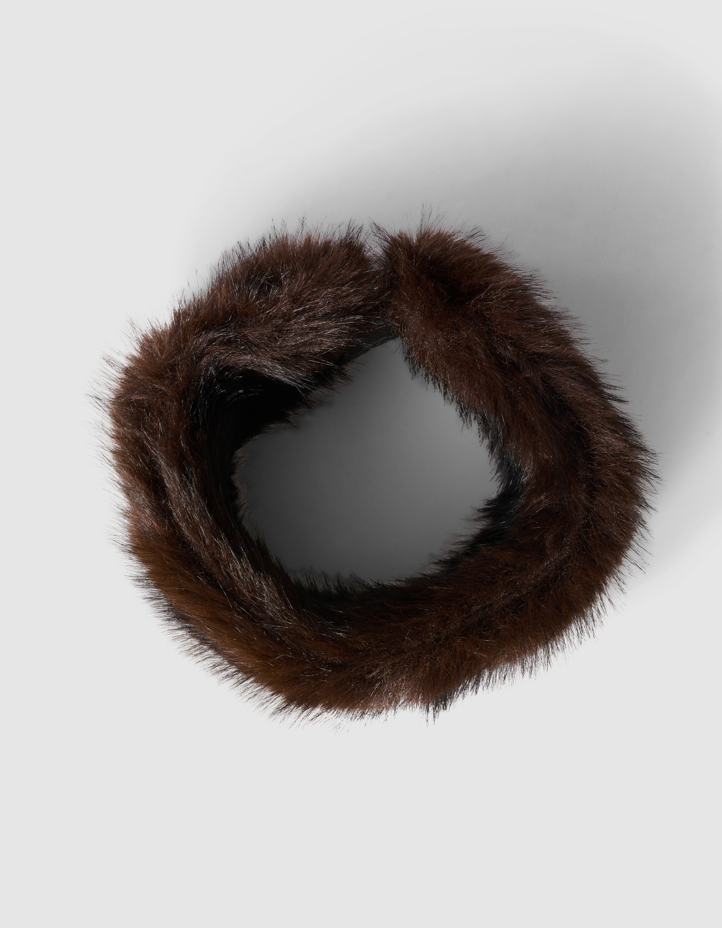 Faux Fur Haarband Donkerbruin By Lonneke SHOEBY ACCESSOIRES