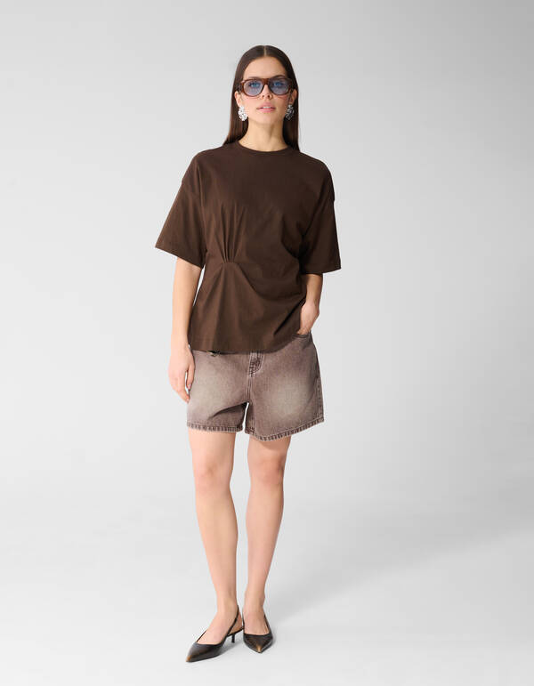 Knot T-shirt Bruin SHOEBY WOMEN