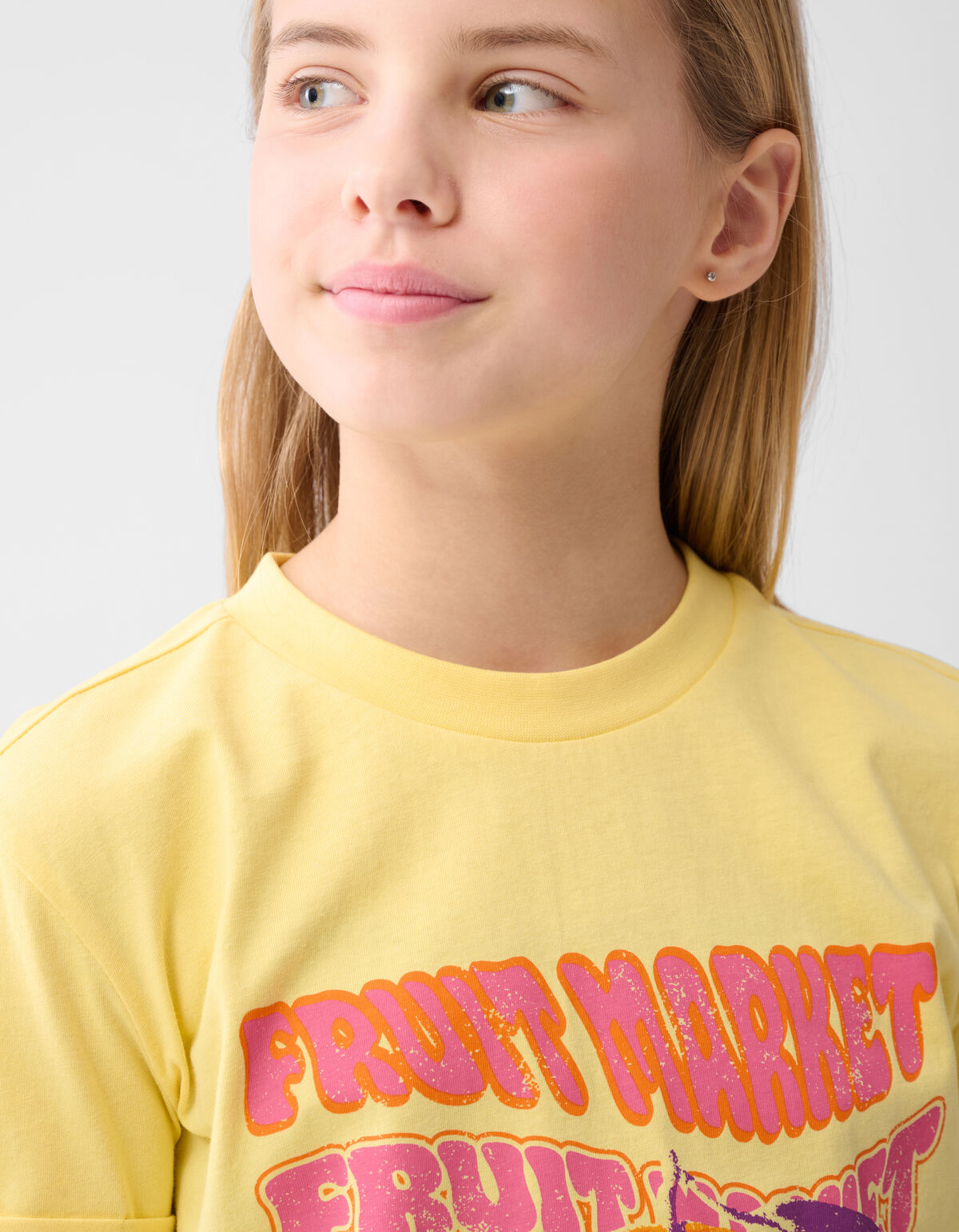 Artwork T-shirt Lichtgeel SHOEBY GIRLS