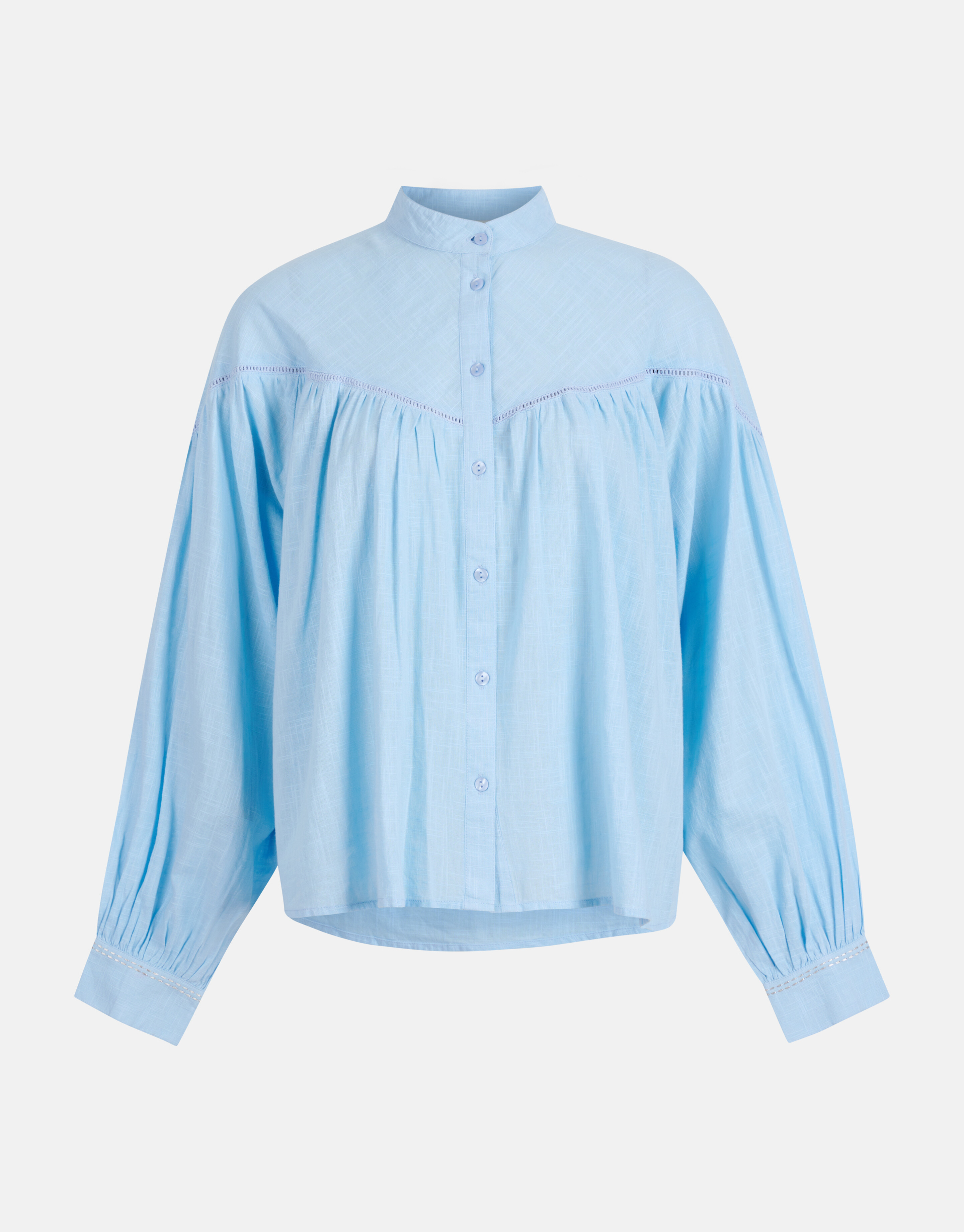 Embroidery Blouse Blauw SHOEBY WOMEN