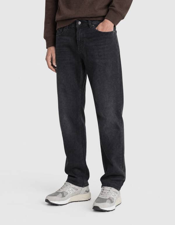 Modern Straight Fit Jeans Zwart L34 SHOEBY MEN