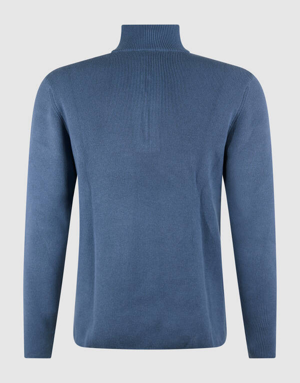 Half Zip Knit Trui Blauw SHOEBY MEN