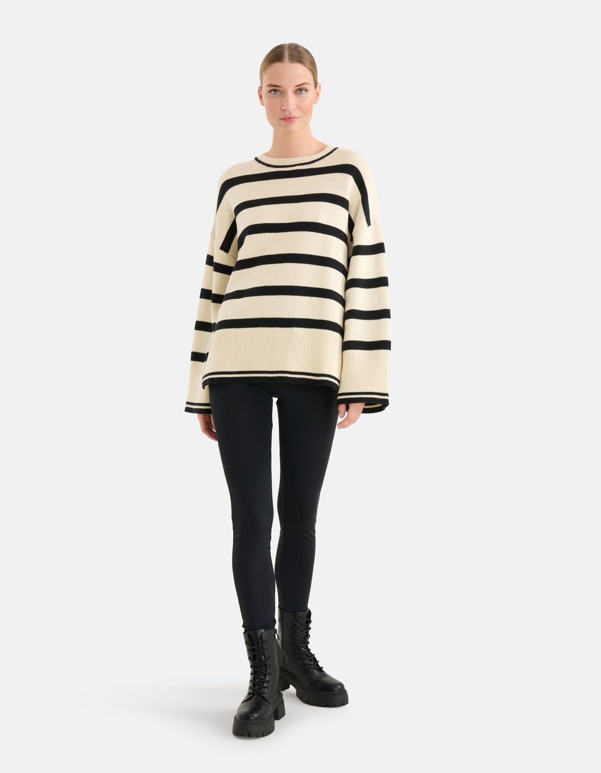 Gestreepte Trui Gebroken Wit By Mieke SHOEBY WOMEN