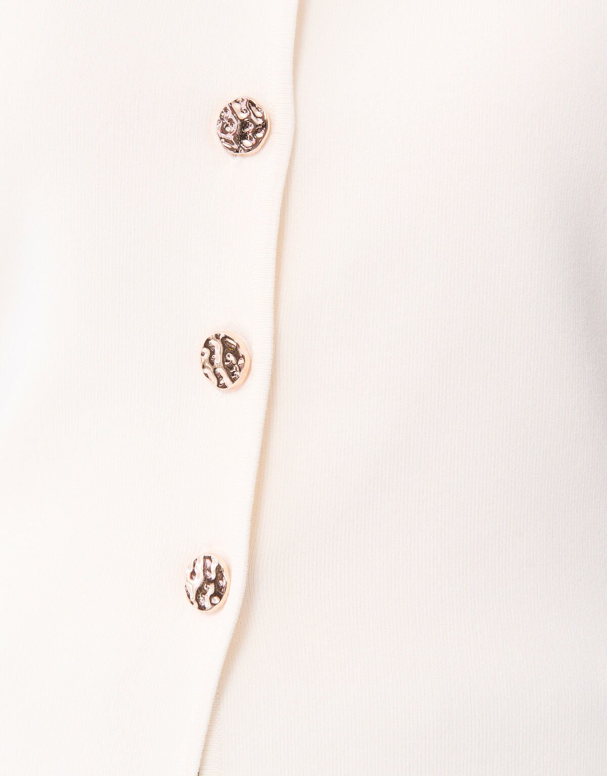 Knit Zandloper Gilet Gebroken Wit SHOEBY WOMEN