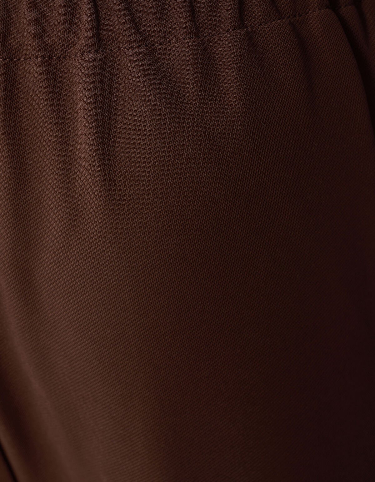 Sporty Wide Leg Broek Bruin SHOEBY GIRLS