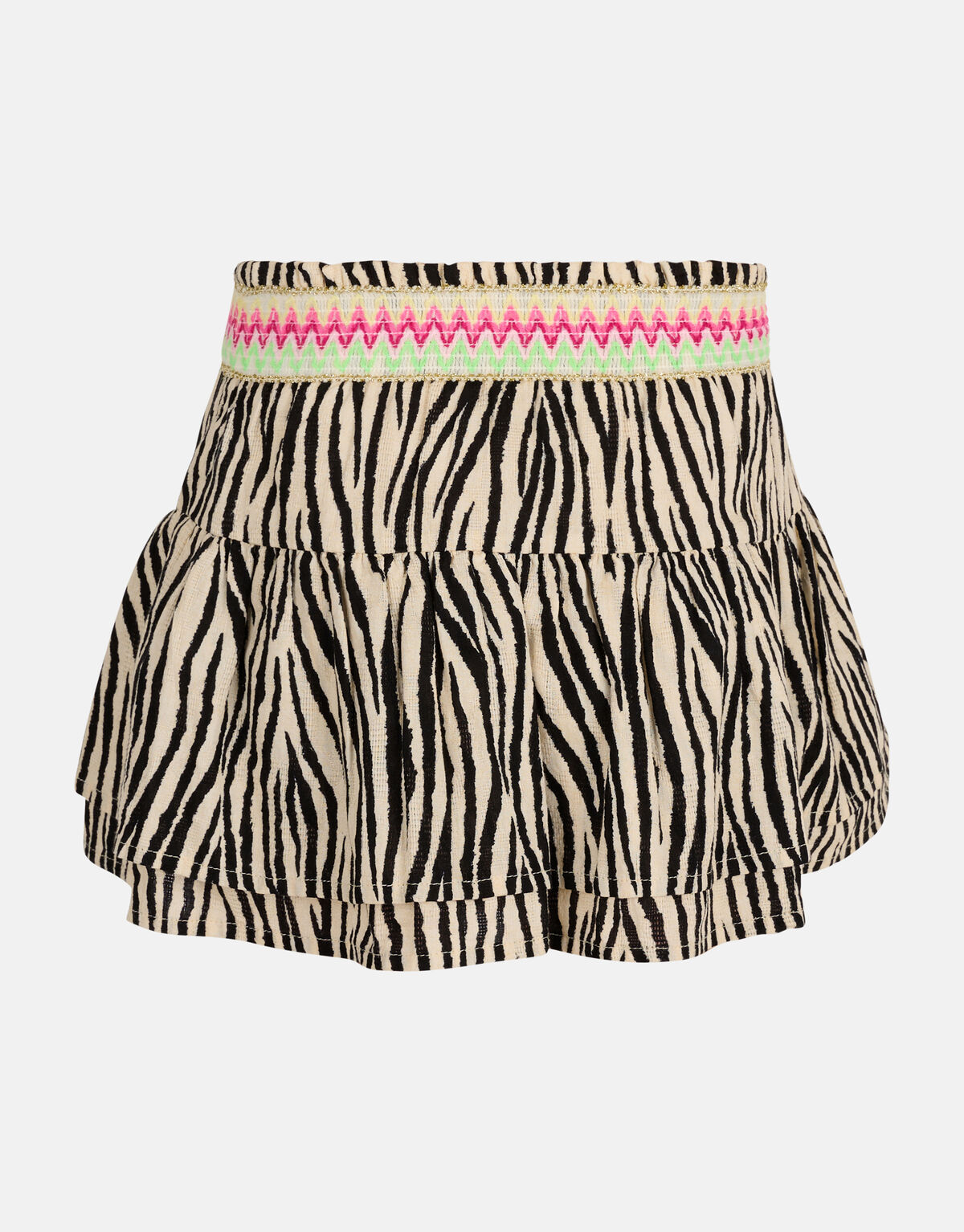 Zebra Rok Zwart/Gebroken Wit SHOEBY GIRLS