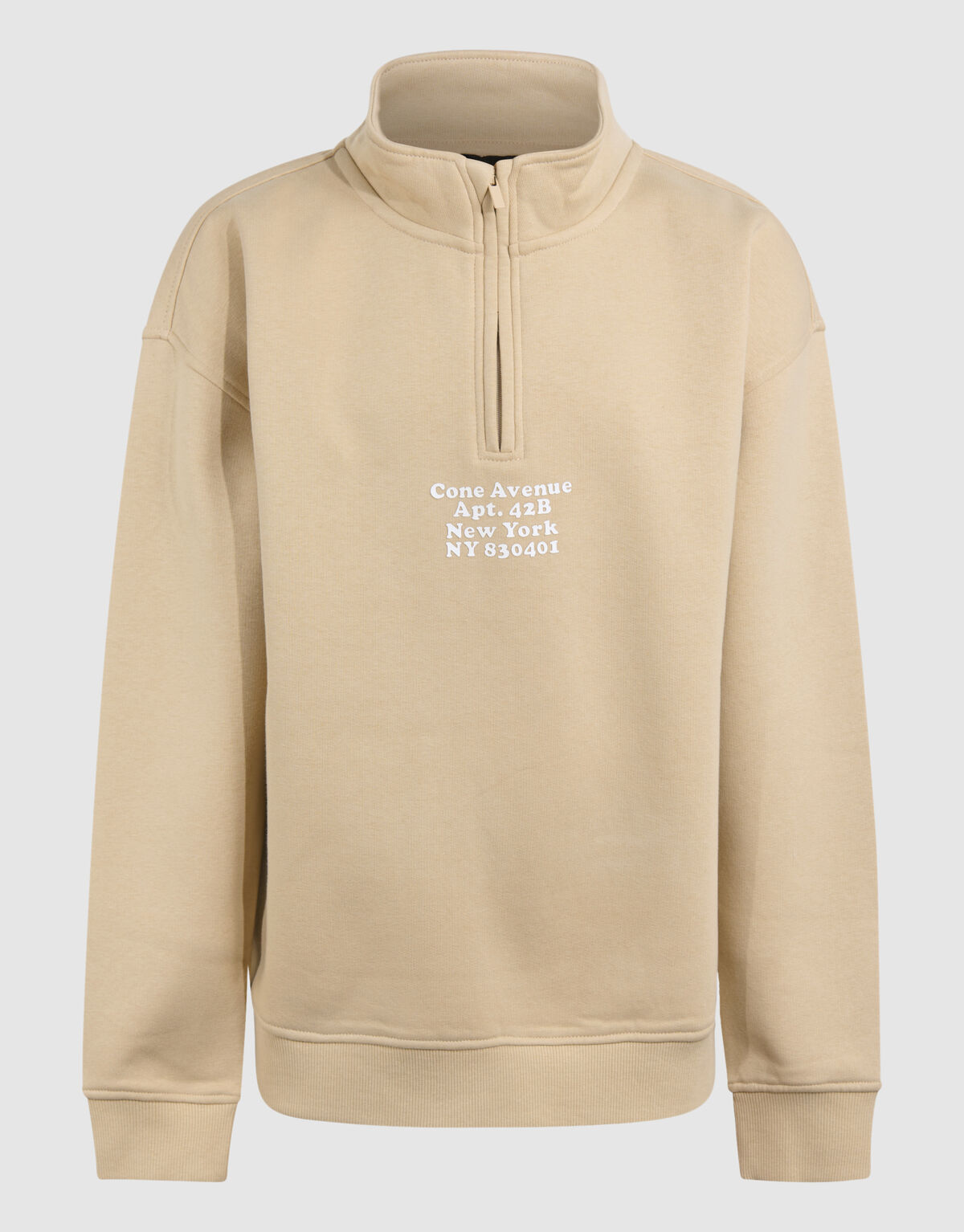 Half Zip Sweater Beige SHOEBY BOYS