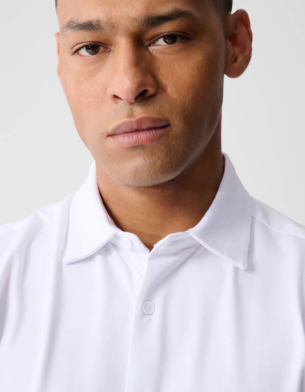 Jersey Overhemd Wit SHOEBY MEN