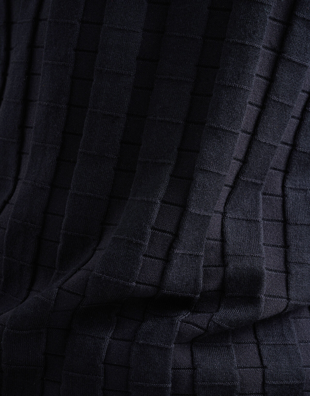 Blok Structuur Polo Zwart SHOEBY MEN