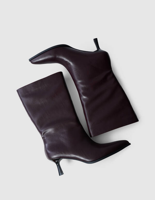 Hoge Laarzen Donkerrood SHOEBY SHOES