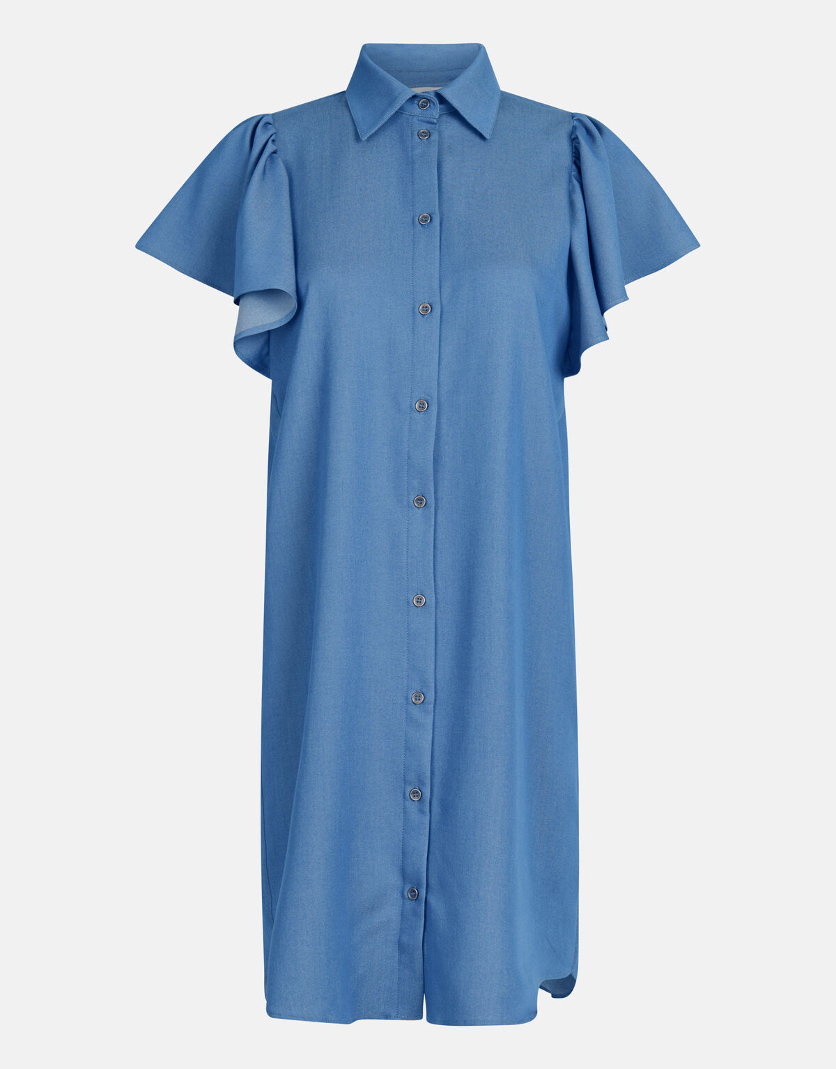 Ruffle Jurk Blauw SHOEBY WOMEN