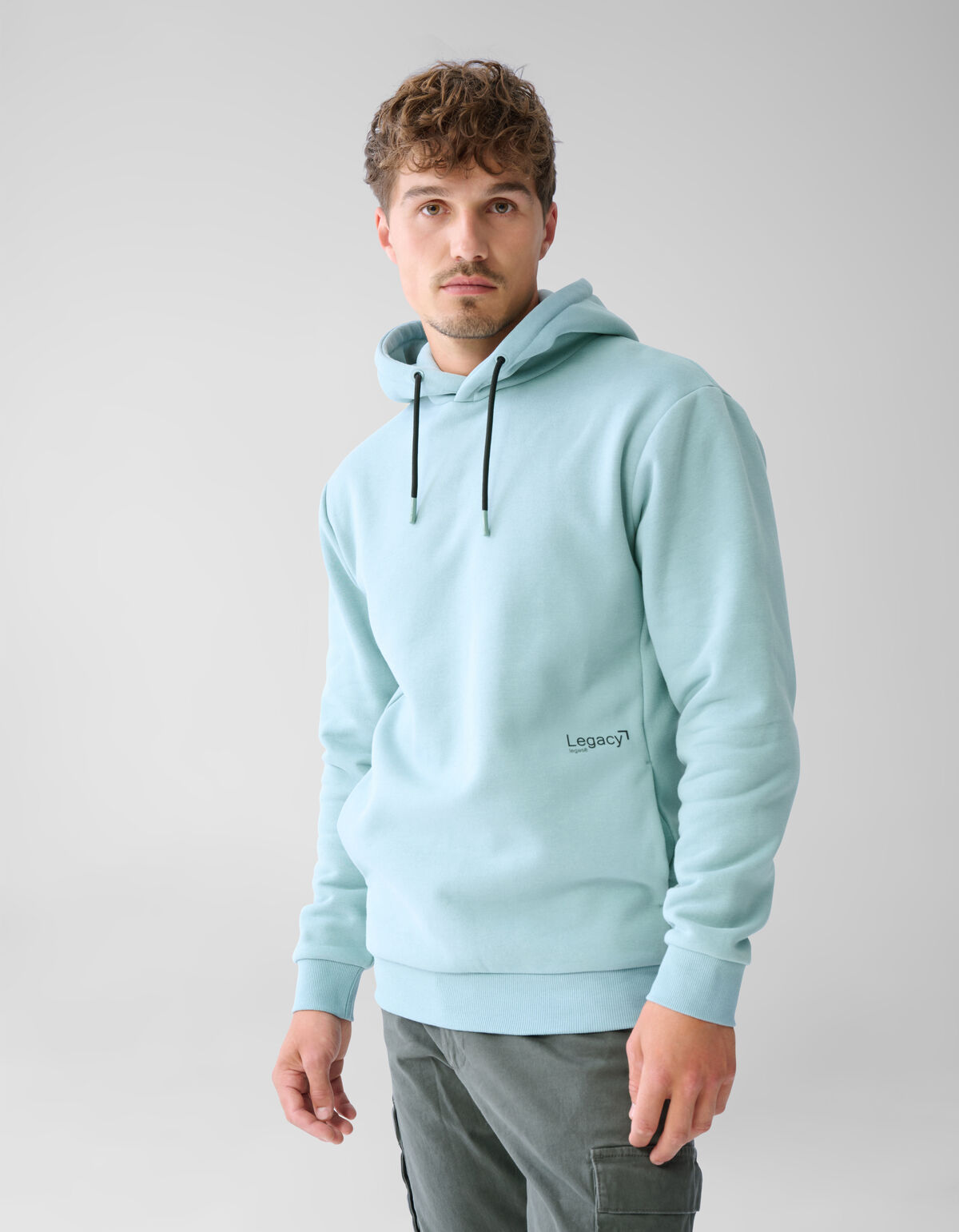 Basis Hoodie Lichtgroen SHOEBY MEN
