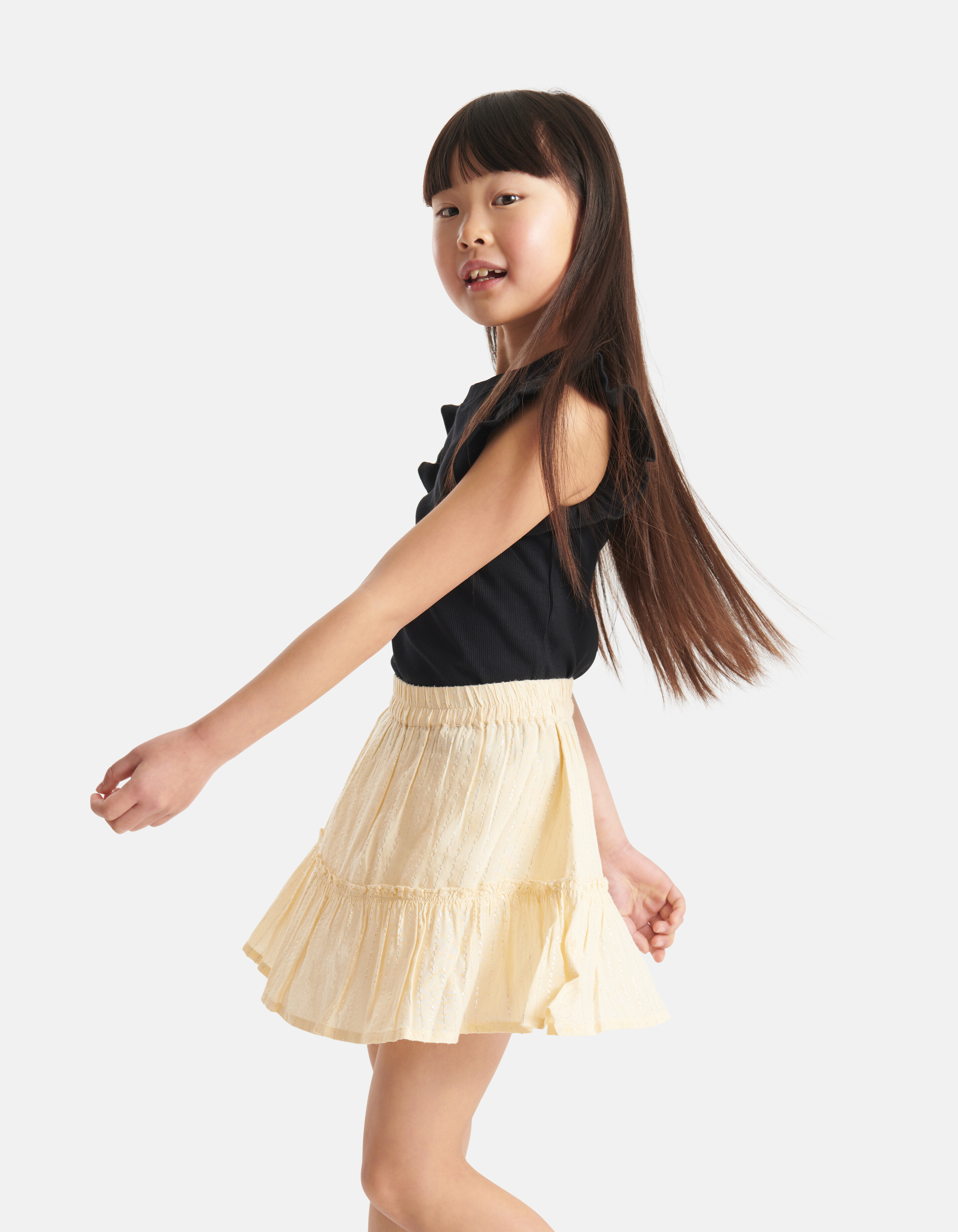 Lurex Rok Gebroken Wit SHOEBY GIRLS