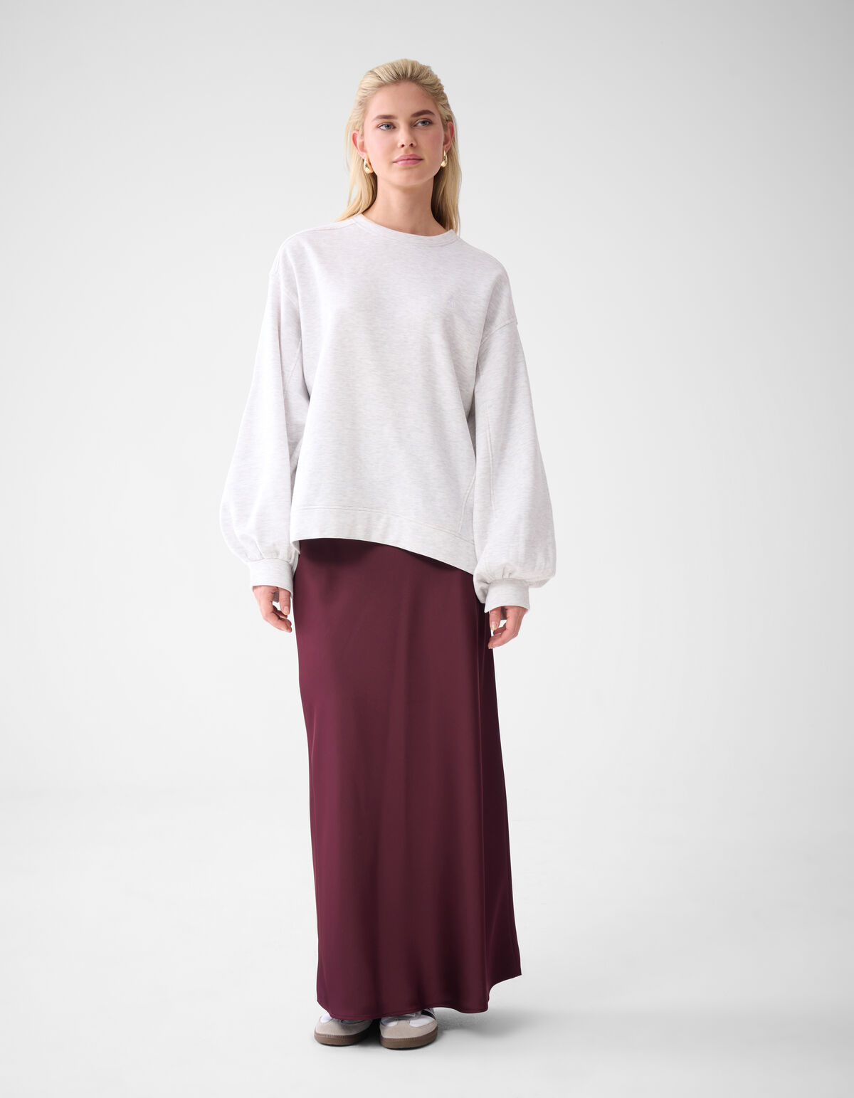 Poff Sleeve Sweater Grijs By Lonneke SHOEBY WOMEN