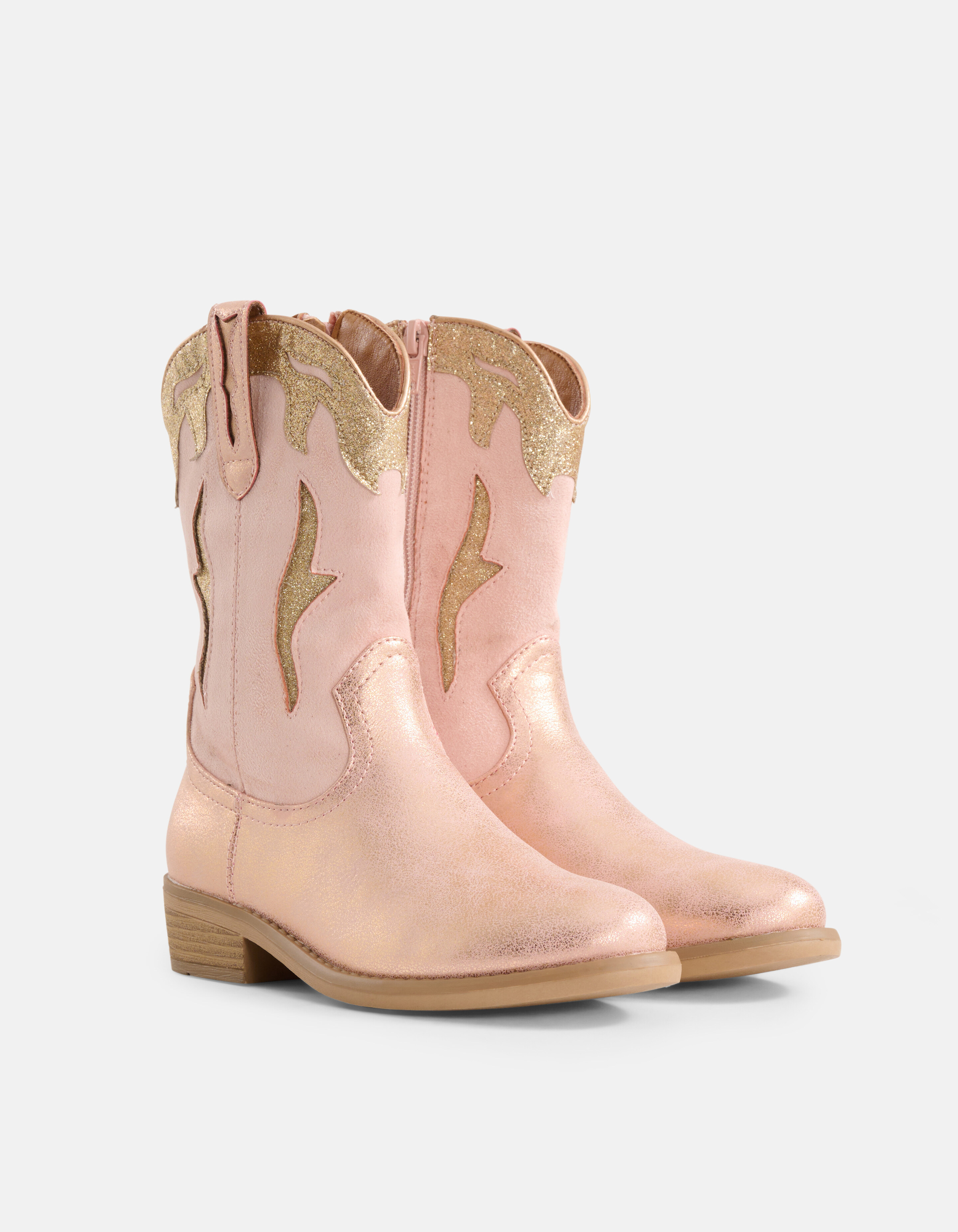 Western Laars Roze SHOEBY SHOES