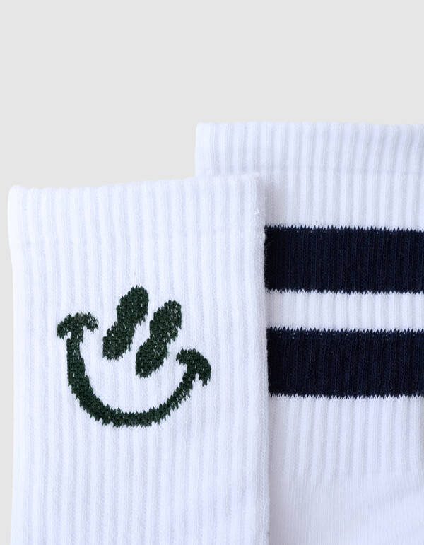 Stripe Sokken Wit SHOEBY ACCESSOIRES