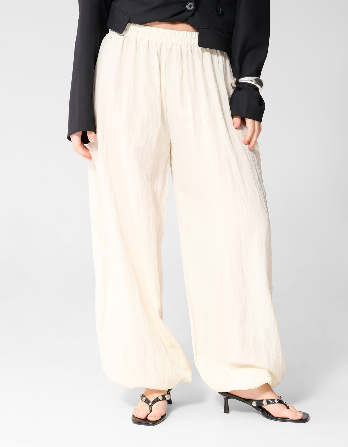 Twist Balloon Fit Broek Gebroken Wit SHOEBY WOMEN