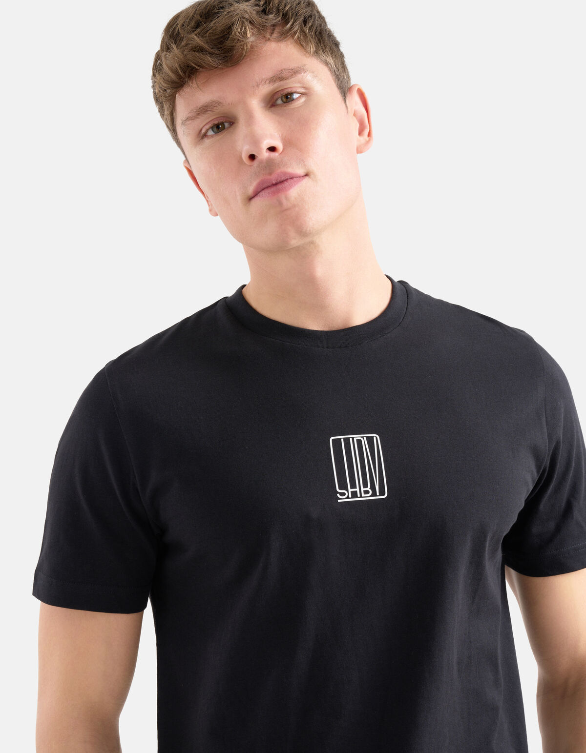 Tekst T-shirt Zwart SHOEBY MEN