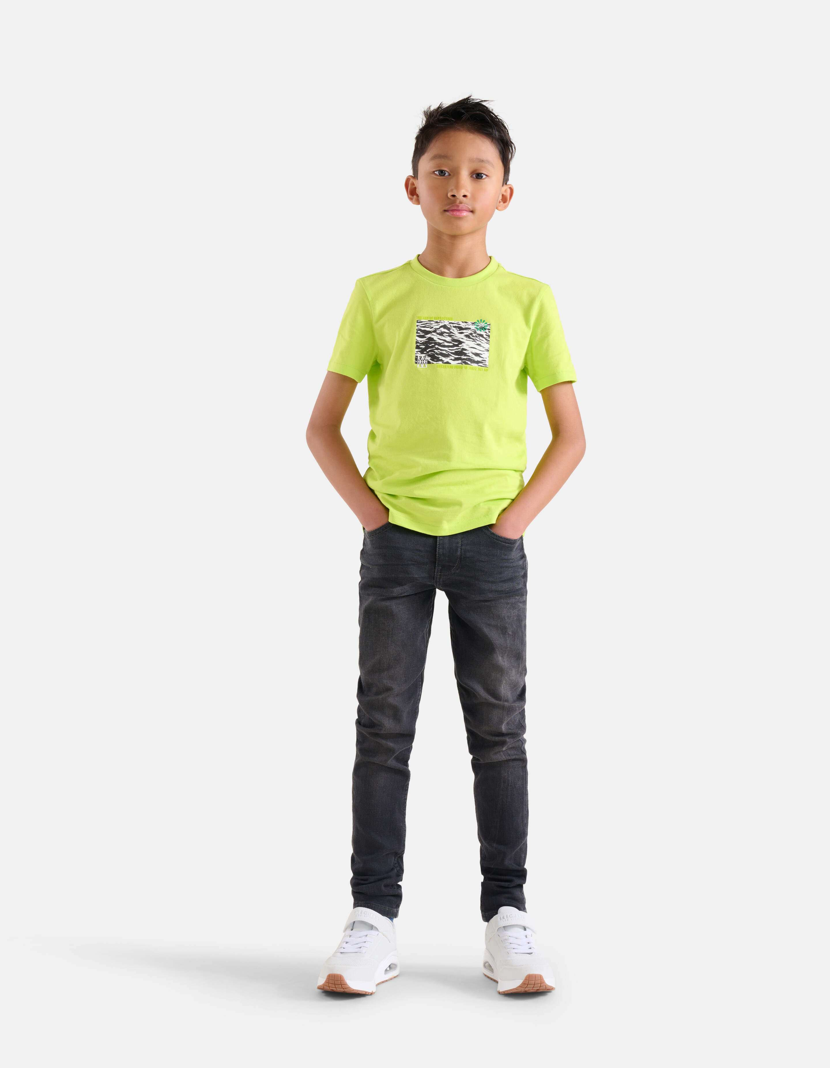 Artwork T-shirt Limoengroen SHOEBY BOYS