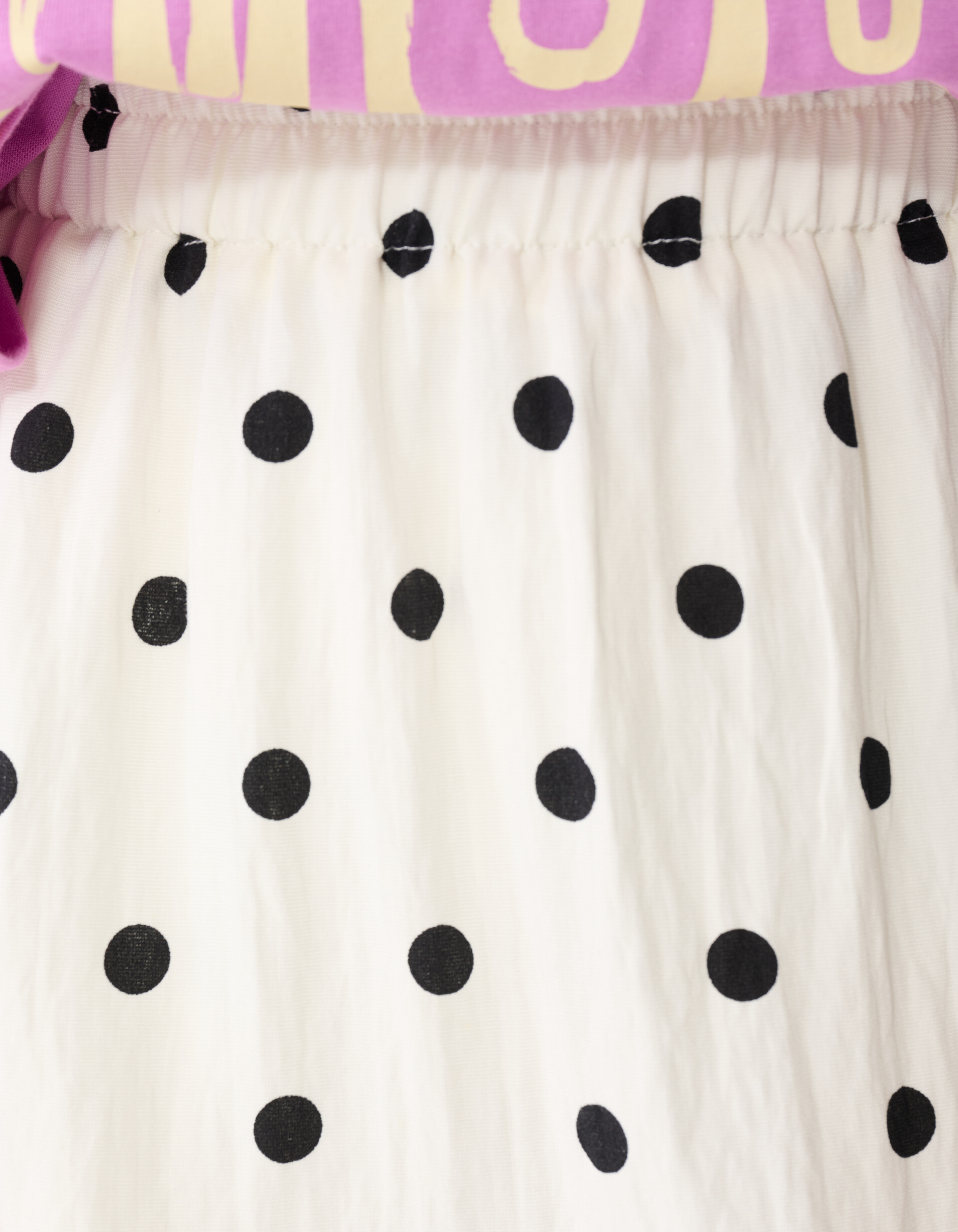 Polkadot Mini Rok Gebroken Wit SHOEBY GIRLS
