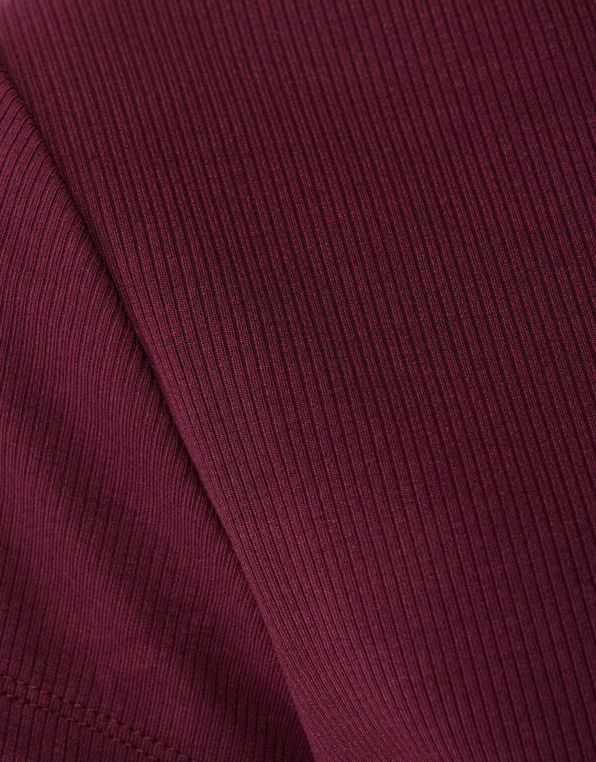 Rib T-shirt Donkerrood SHOEBY WOMEN