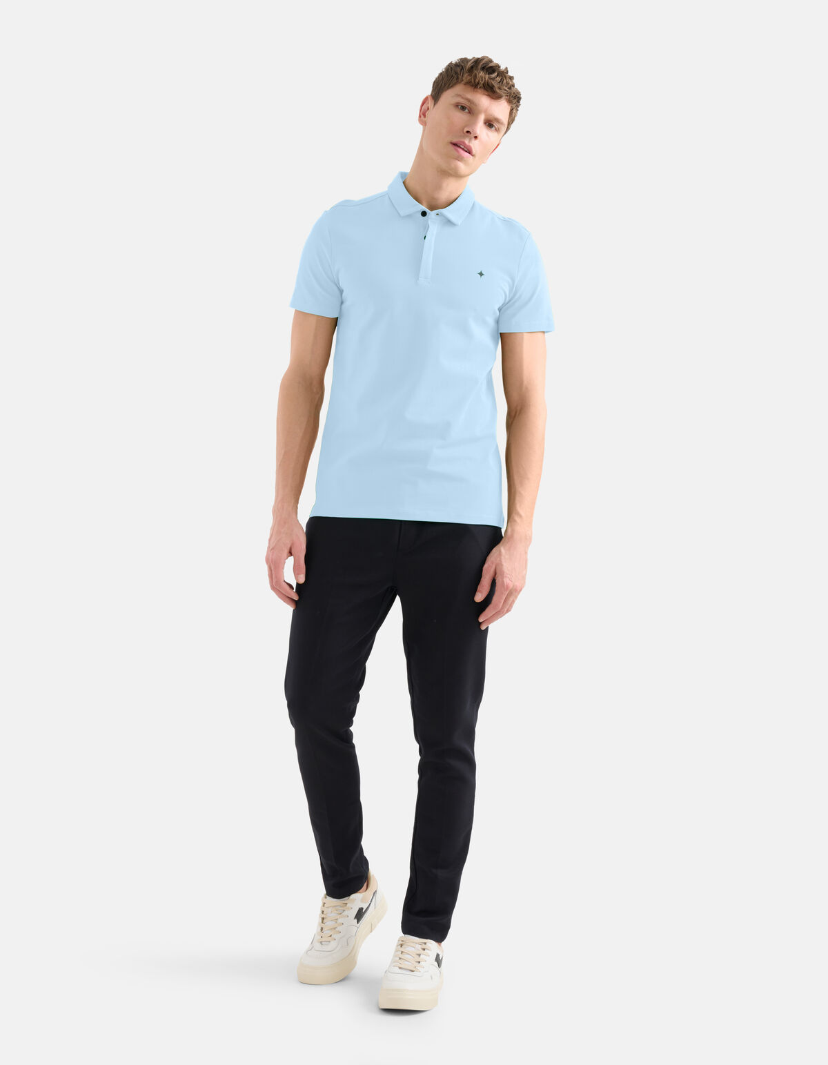 Jersey Polo Lichtblauw SHOEBY MEN