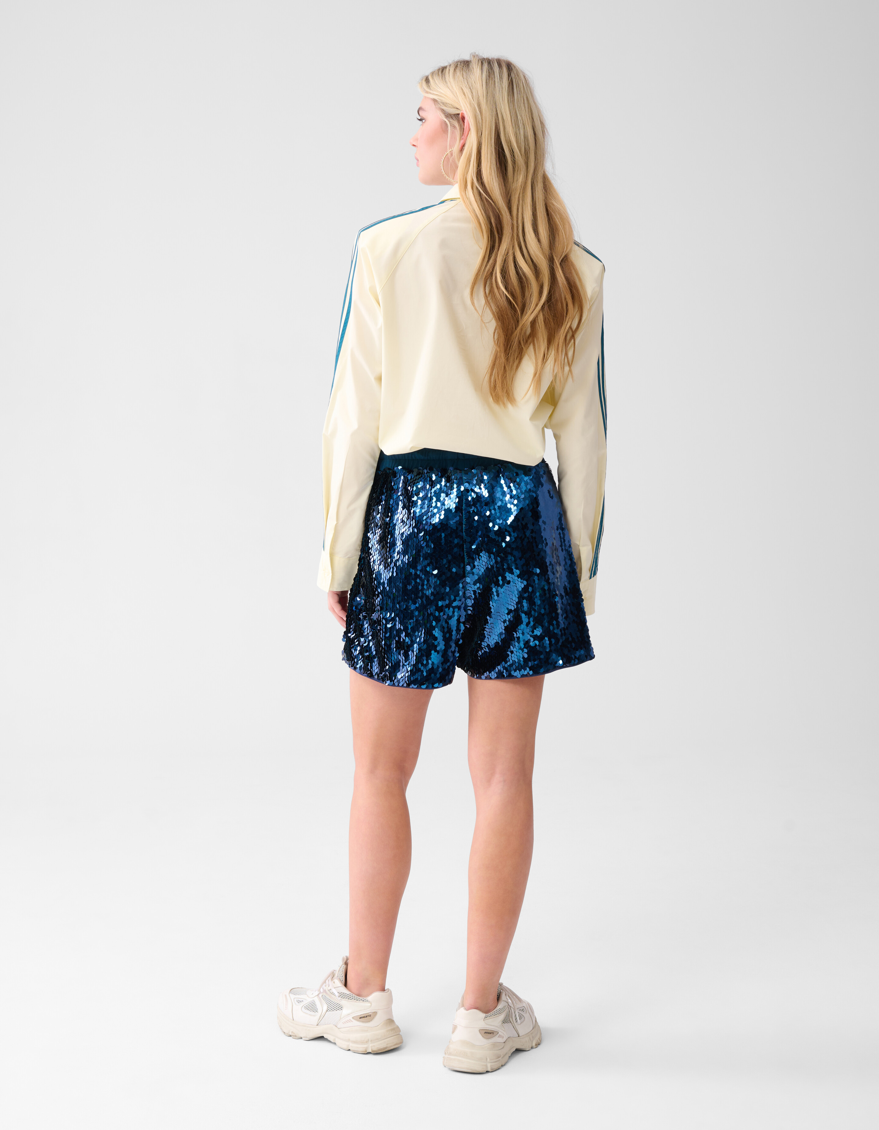 Sequin Short Blauw SHOEBY WOMEN