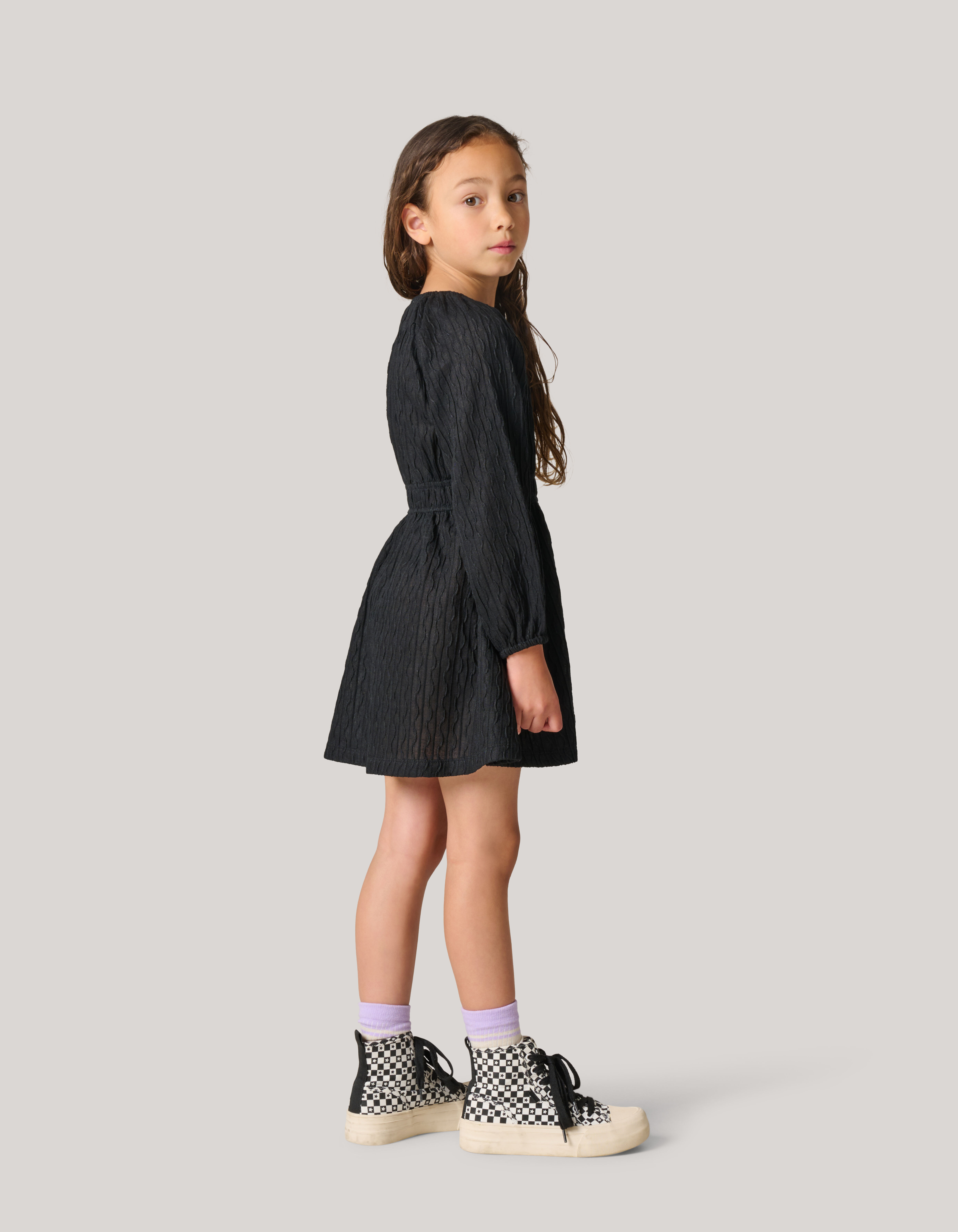 Structuur Jurk Zwart Shoeby