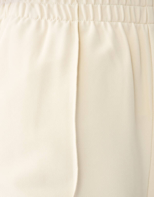 Basis Wide Leg Broek Gebroken Wit SHOEBY WOMEN