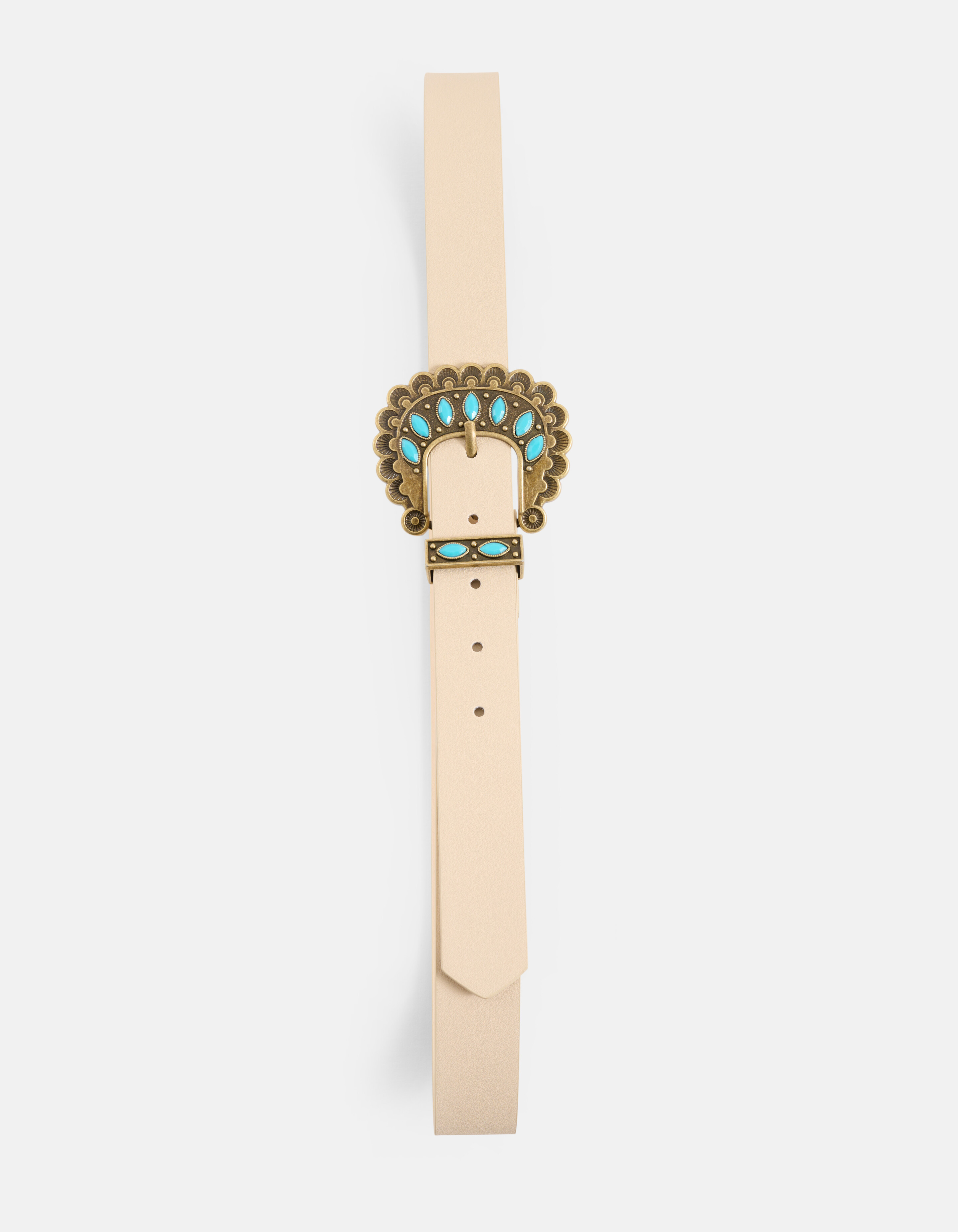 Vintage Bloemen Riem Gebroken Wit SHOEBY ACCESSOIRES