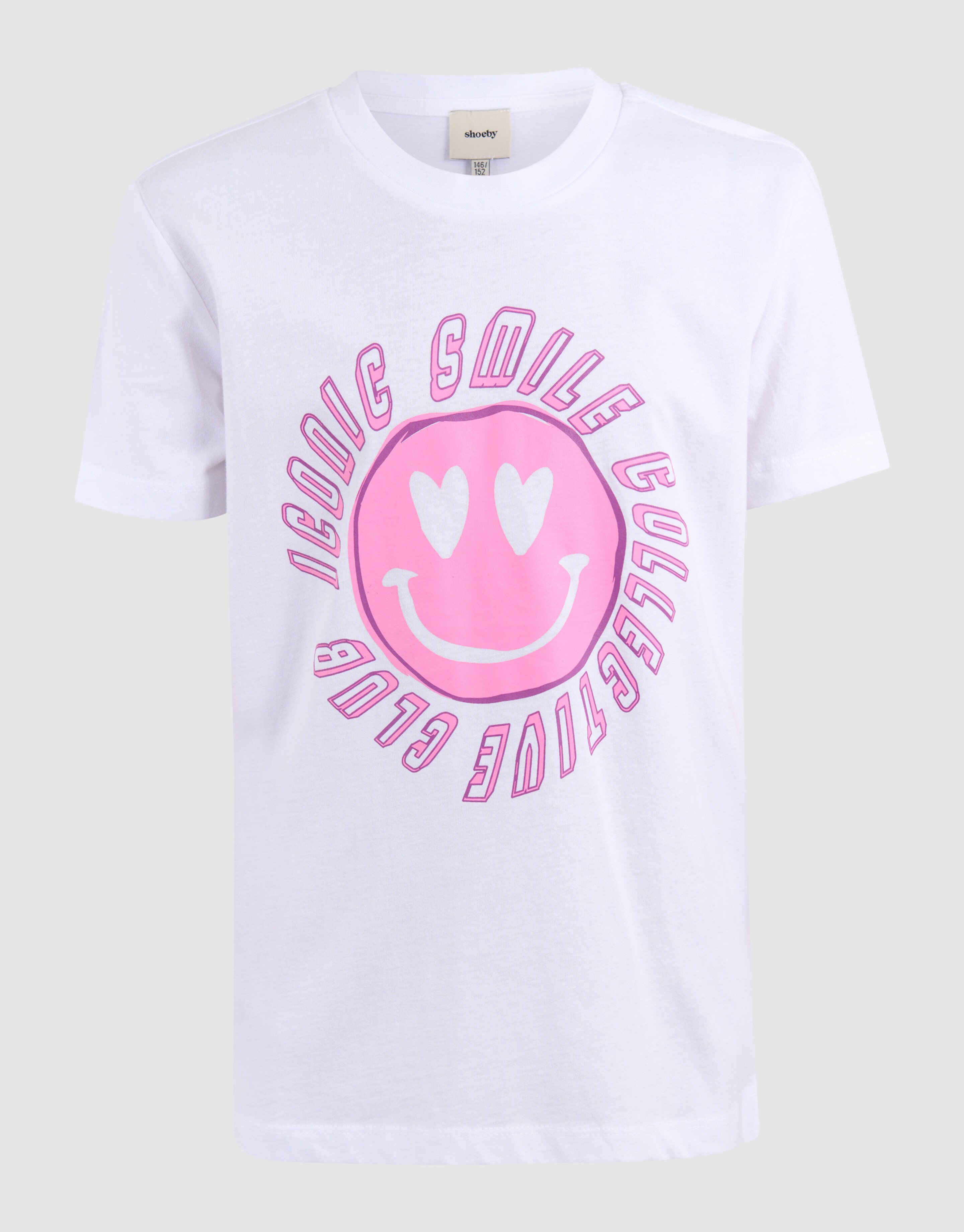 Smile Artwork T-shirt Wit SHOEBY GIRLS