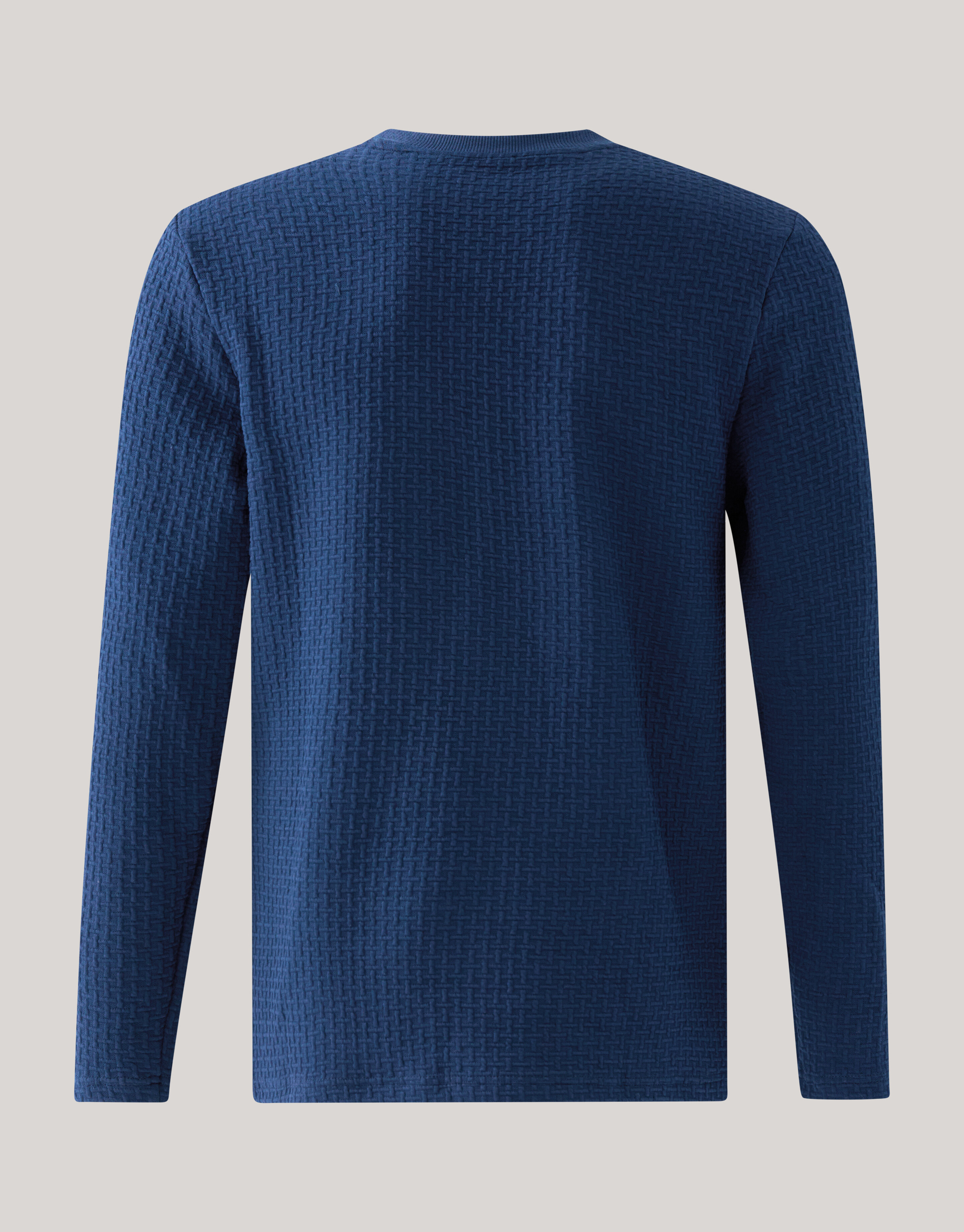 Structuur Pocket Trui Donkerblauw SHOEBY MEN
