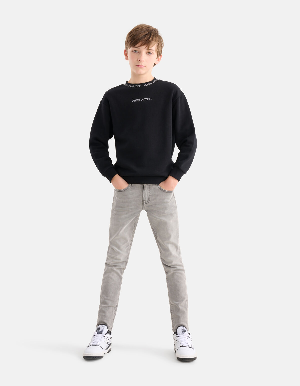 Print Sweater Zwart SHOEBY BOYS