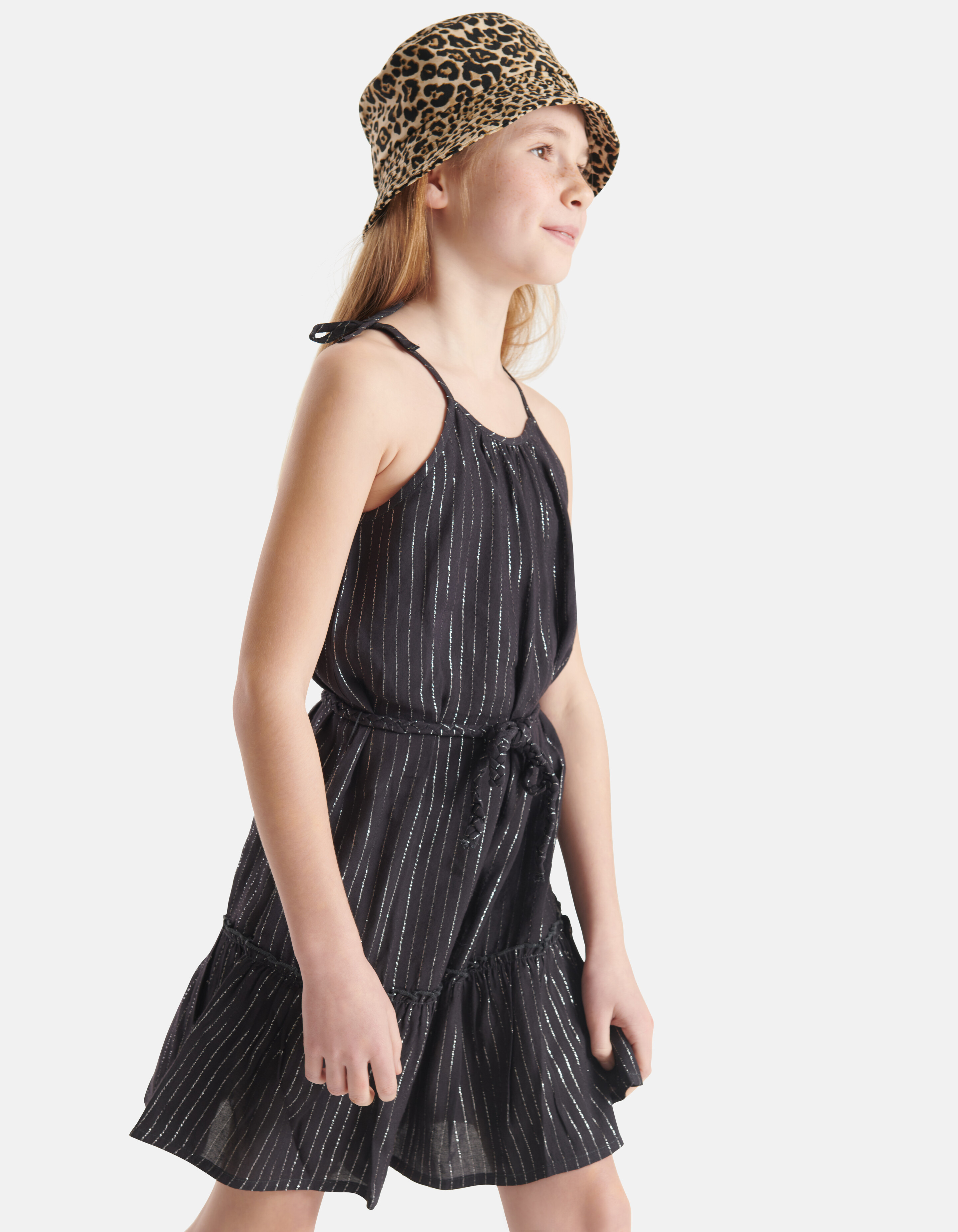 Lurex Jurk Donkergrijs SHOEBY GIRLS