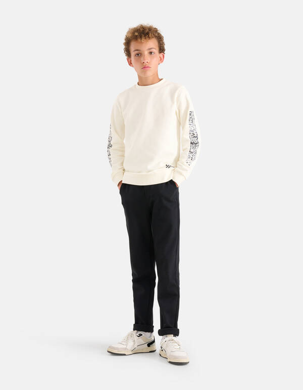 Slim Fit Broek Zwart SHOEBY BOYS