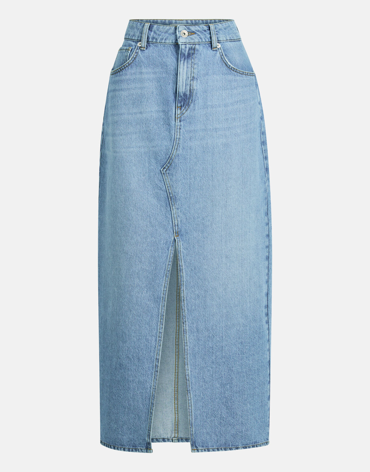 Denim Midi Rok Blauw SHOEBY WOMEN