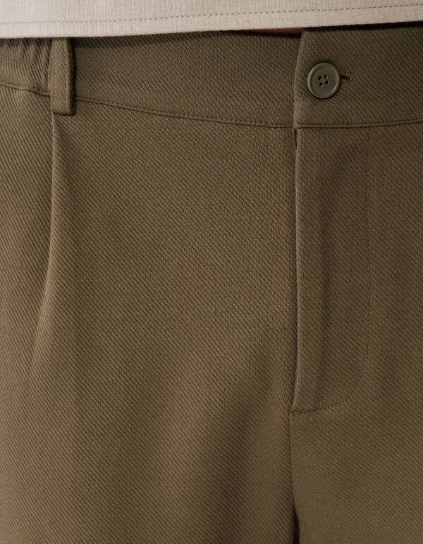 Keper Structuur Broek Donkergroen SHOEBY MEN