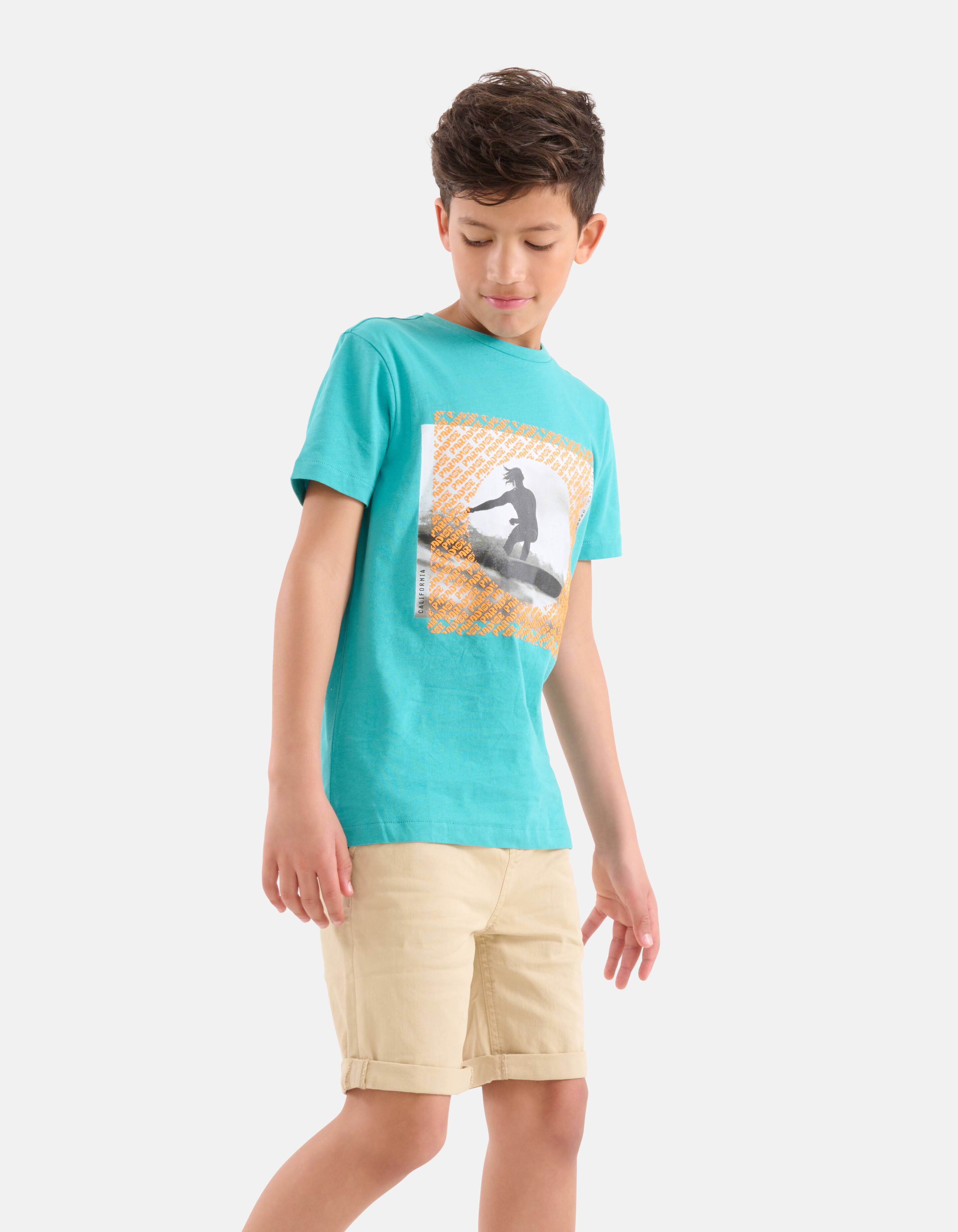 Print T-shirt Blauw SHOEBY BOYS