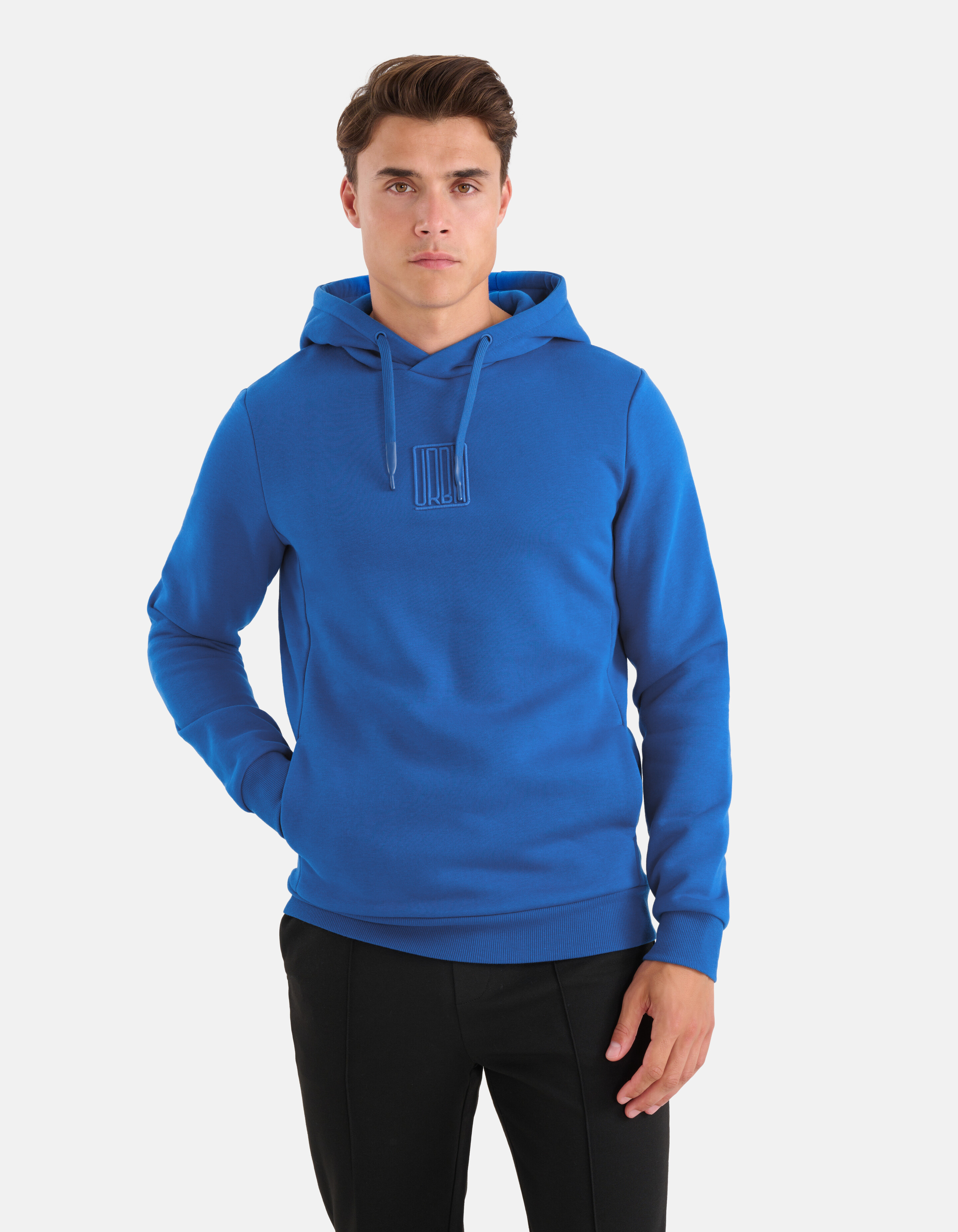 Embroidery Hoodie Blauw SHOEBY MEN