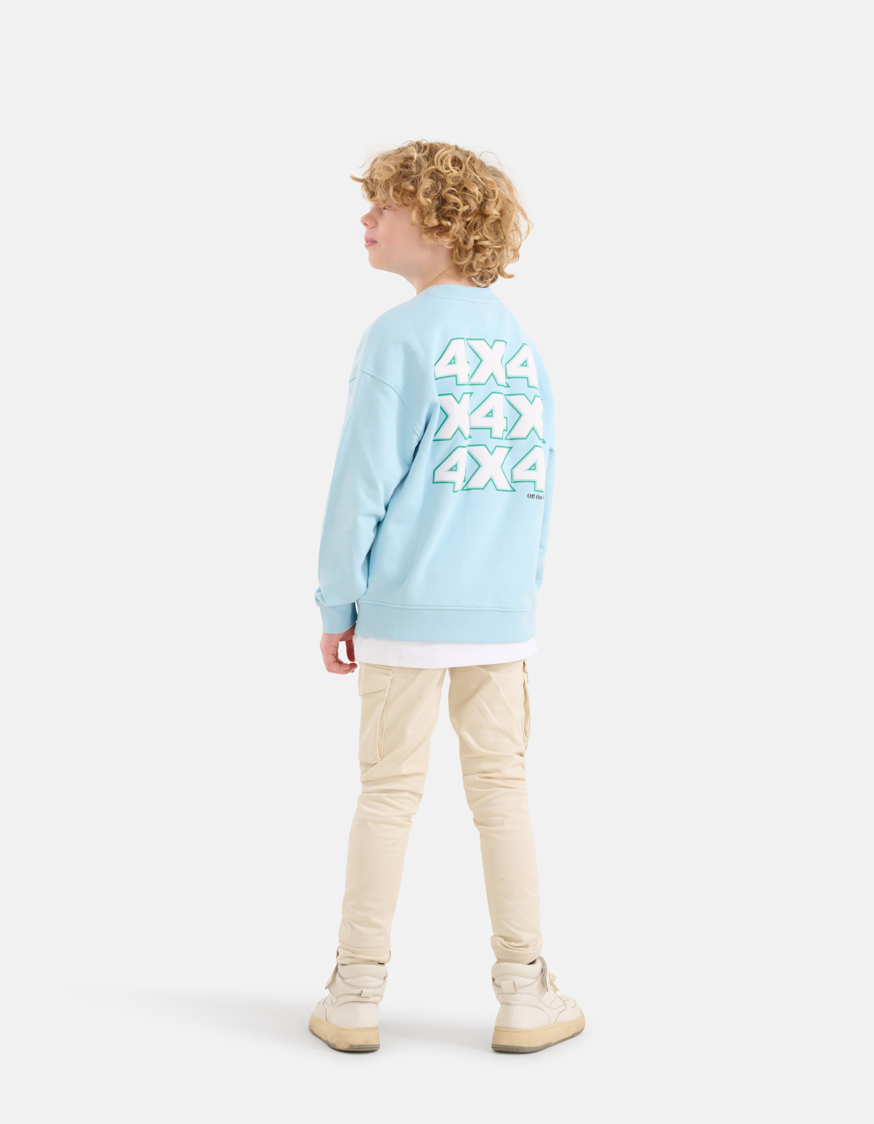 Artwork Sweater Lichtblauw SHOEBY BOYS