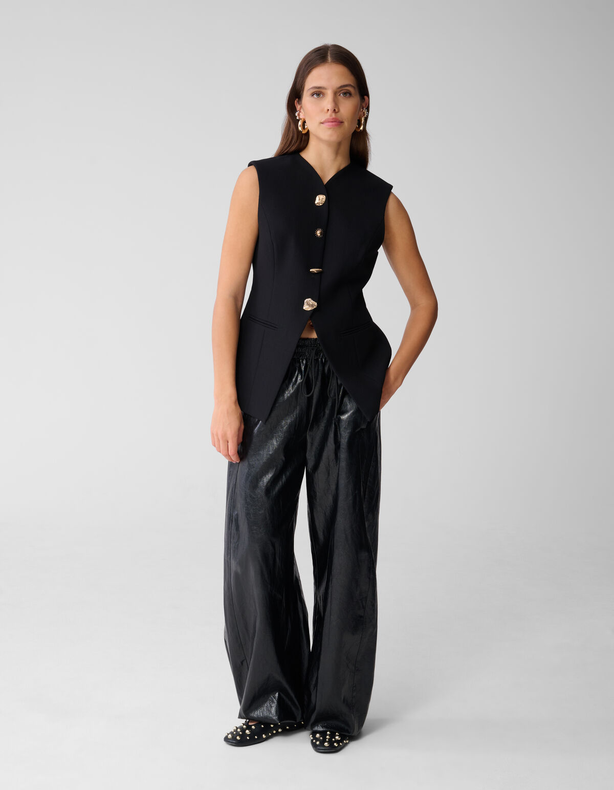 Zandloper Gilet Zwart SHOEBY WOMEN