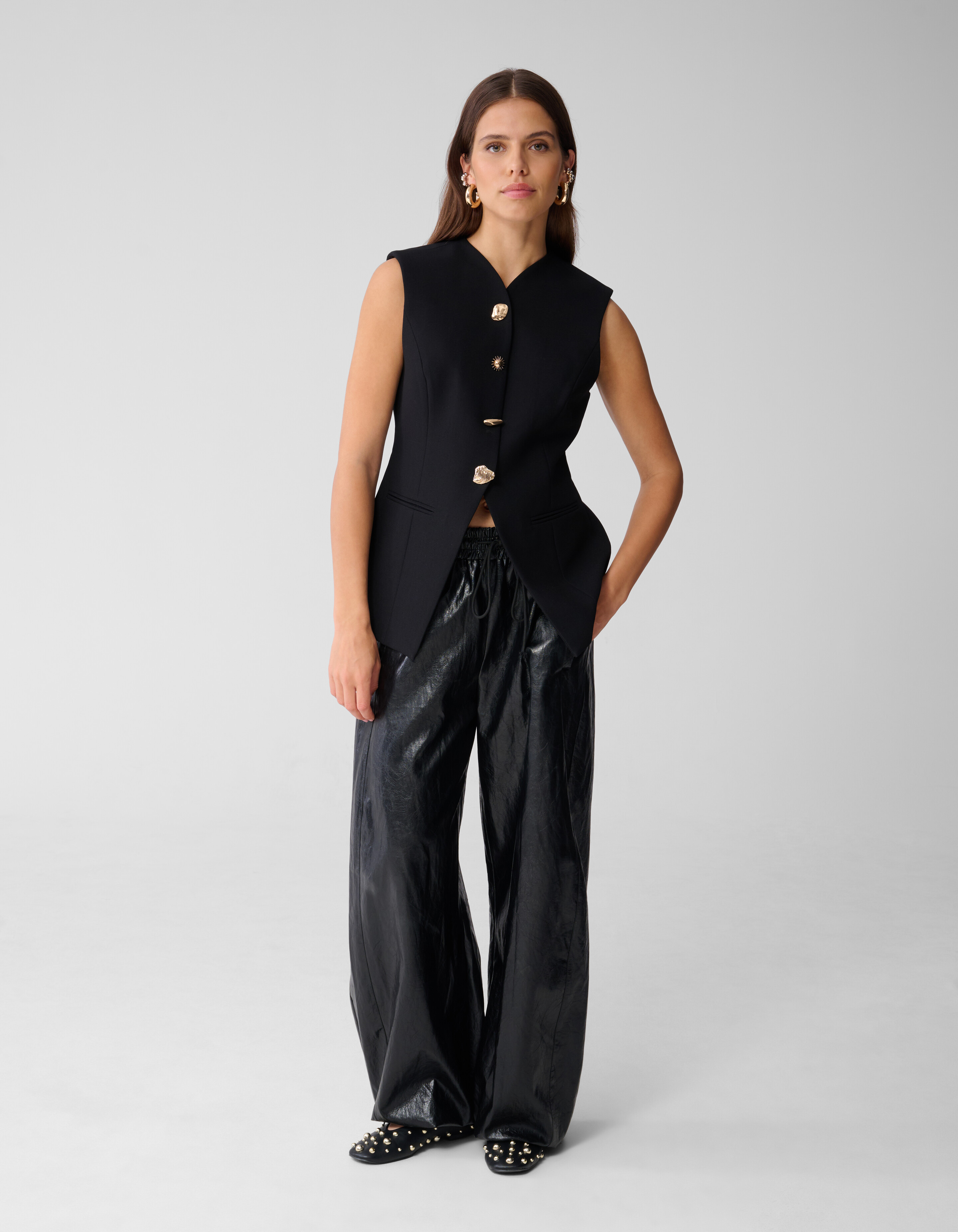 Zandloper Gilet Zwart SHOEBY WOMEN