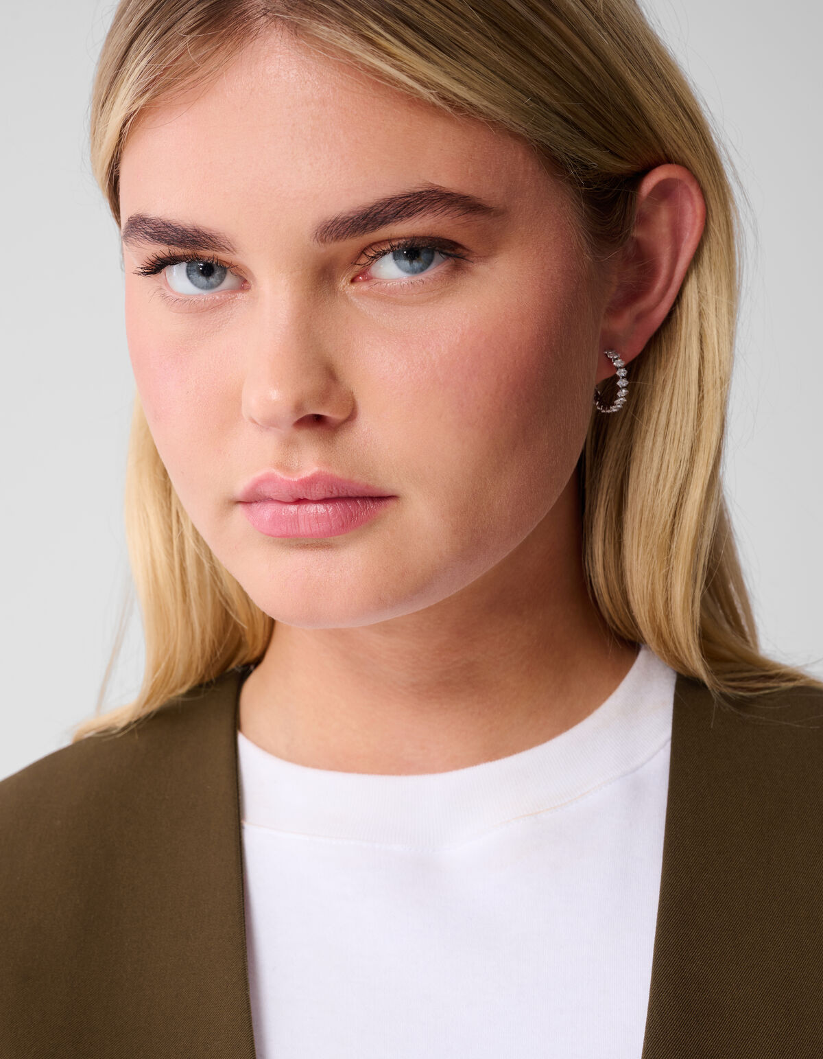 Mix Sleeve Blazer Khaki SHOEBY WOMEN