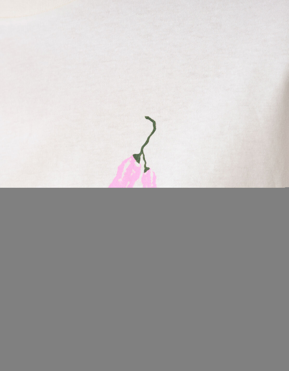 Pepper Artwork T-shirt Gebroken Wit SHOEBY WOMEN