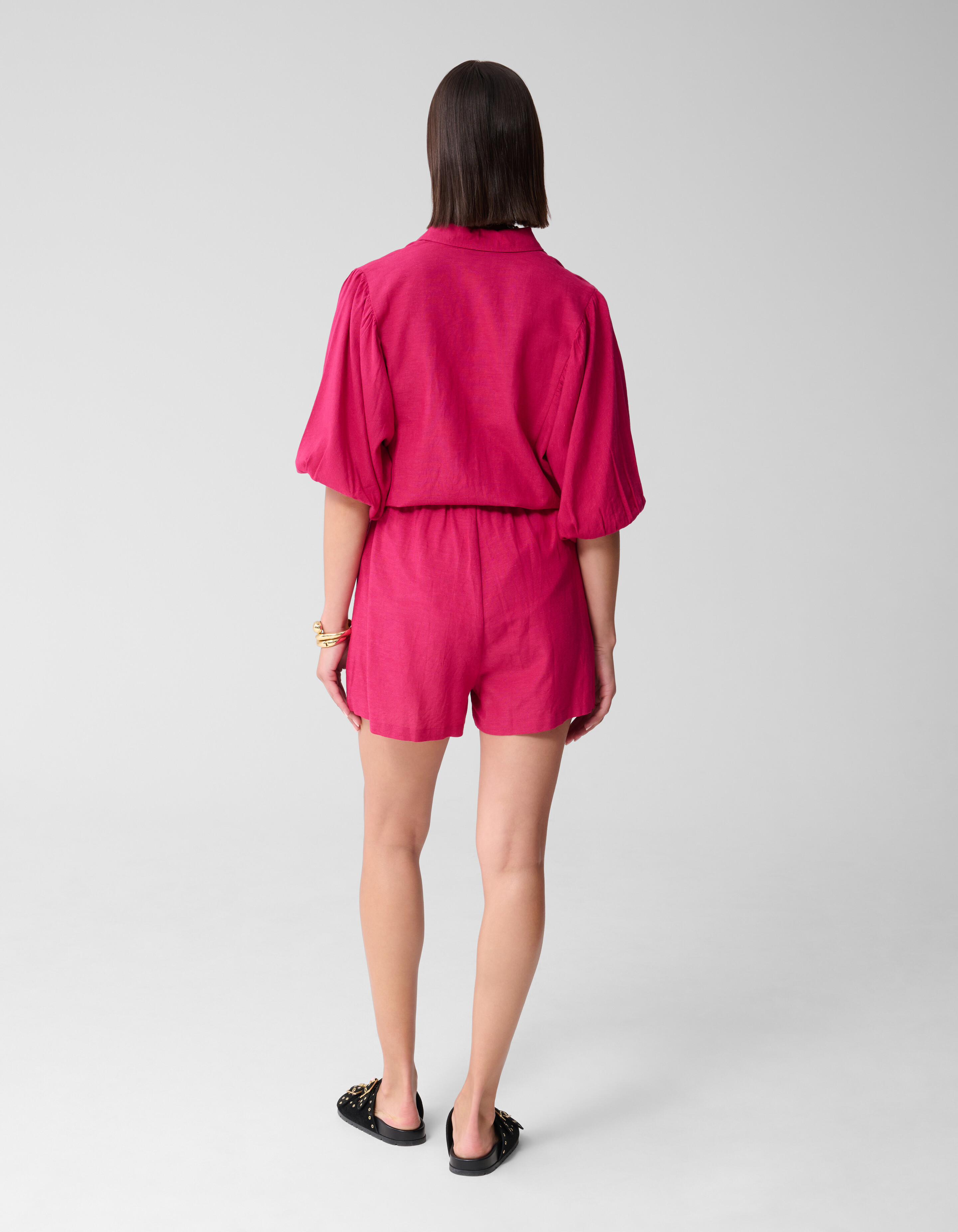 Linnen Short Roze SHOEBY WOMEN