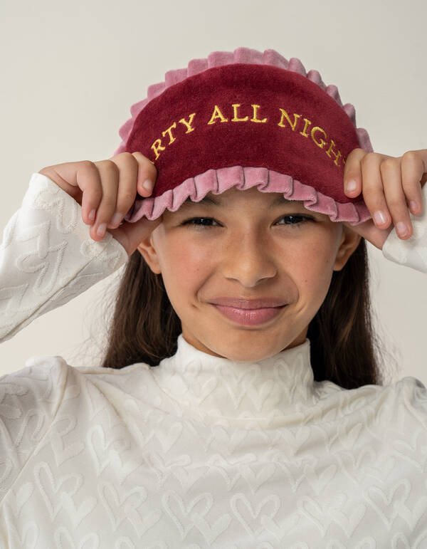 Velvet Slaapmasker Rood SHOEBY ACCESSOIRES