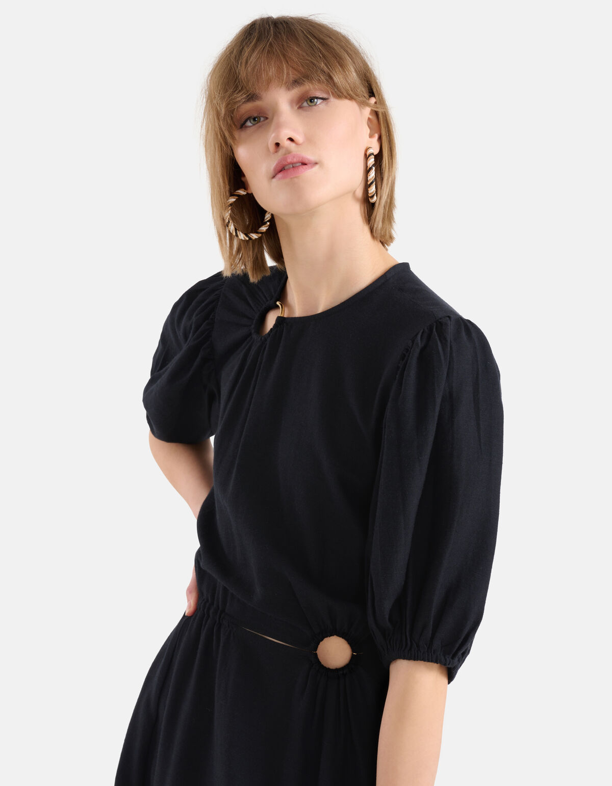 Ring Jurk Zwart SHOEBY WOMEN