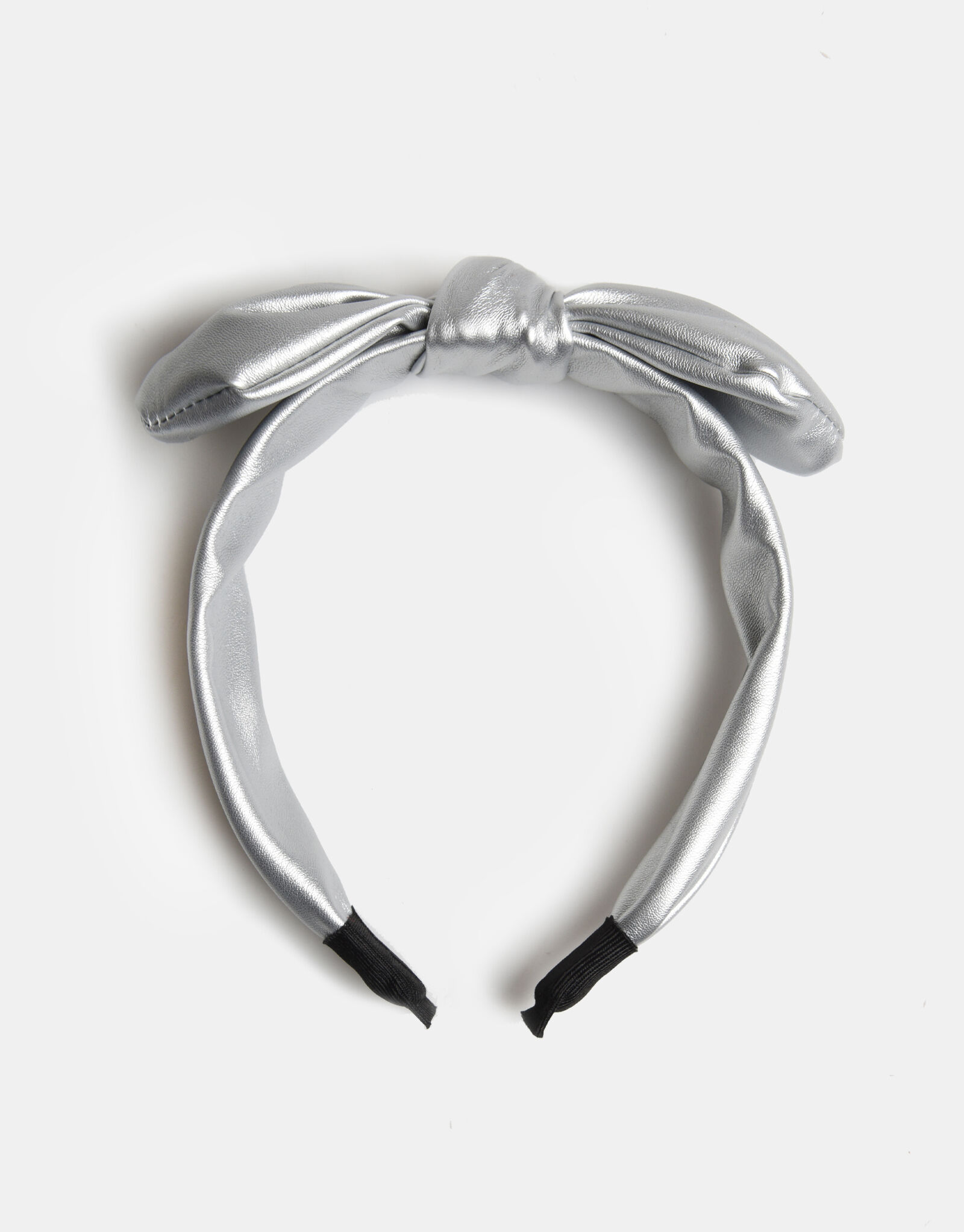 Silver PU Haarband